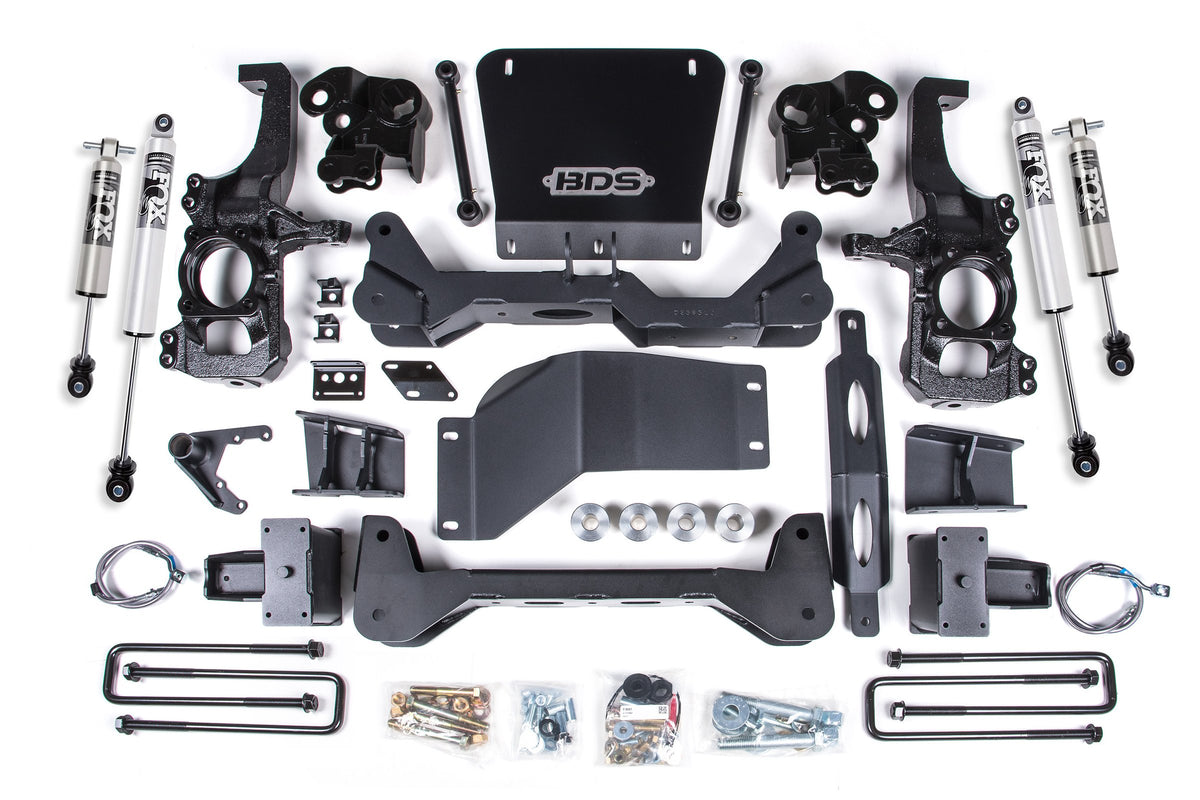 20-24 GM 2500HD/3500HD 4wd 5 Inch Suspension Lift System - Without Factory Overload