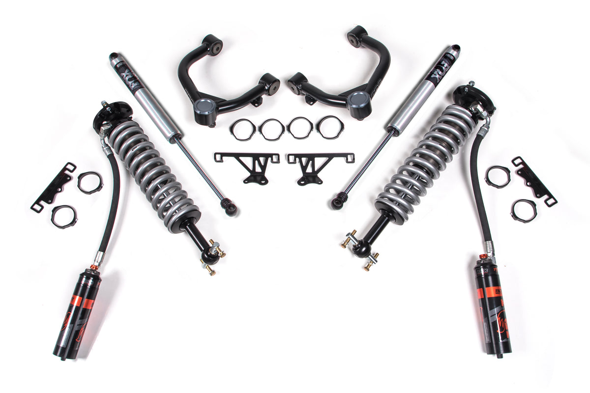 2 Inch Leveling Kit FOX 2.5 Coilover Chevy Silverado or GMC Sierra 1500 19-26 4WD - FOX 2.0 Performance Series