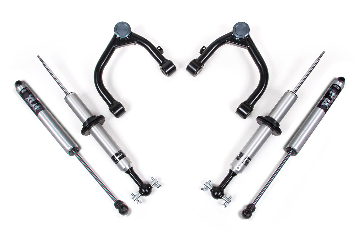 2 Inch Leveling Kit FOX Coilover Upgrade Chevy Silverado or GMC Sierra 1500 19-26 4WD - FOX 2.0 Snap Ring