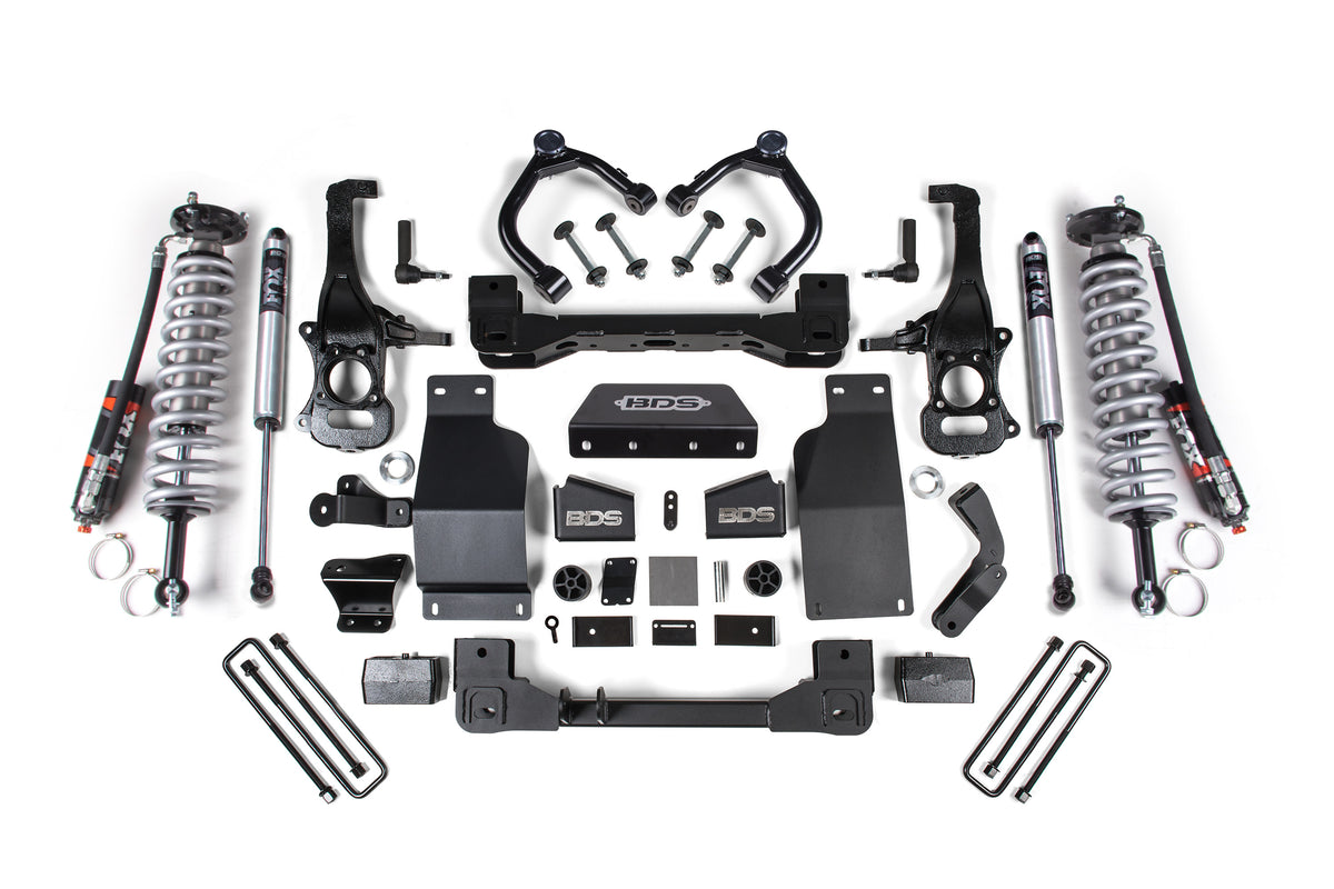4 Inch Lift Kit Coil-Over Silverado/Sierra 1500 19-24 4WD Diesel - FOX 2.5 Performance Elite Coil-Over / FOX 2.5 Performance Elite Series Shock