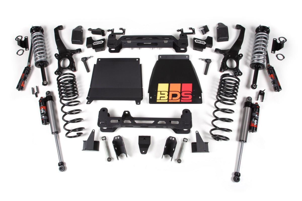 22-26 Toyota Tundra 4WD 5 Inch Suspension Lift Kit, 4 Inch Rear, Coil Spring - FOX 2.5 Performance Elite Coil-Over / FOX 2.5 Performance Elite Series Shock