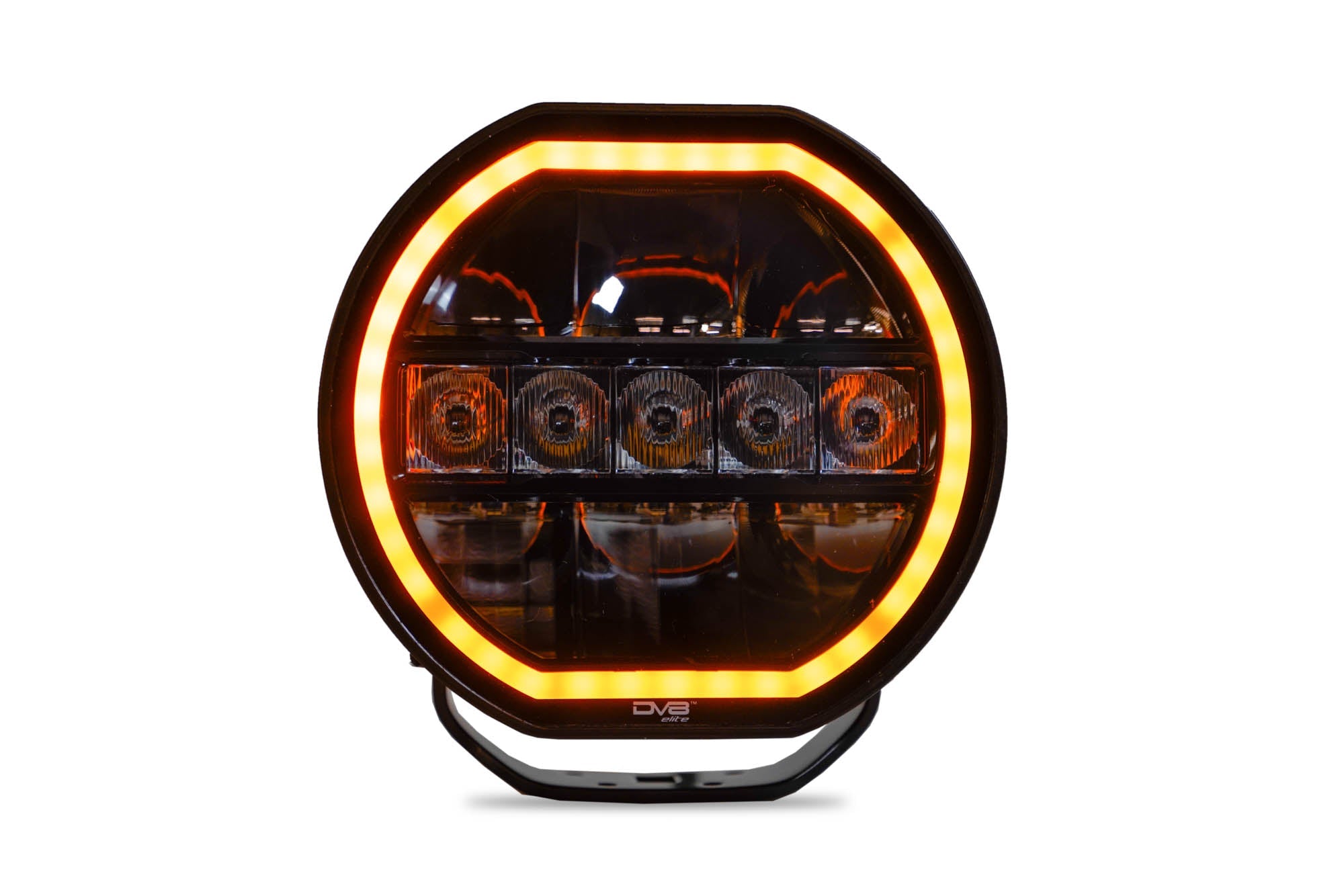 7 Inch Halo Elite Round Light w/ Accent Halo DV8 Offroad