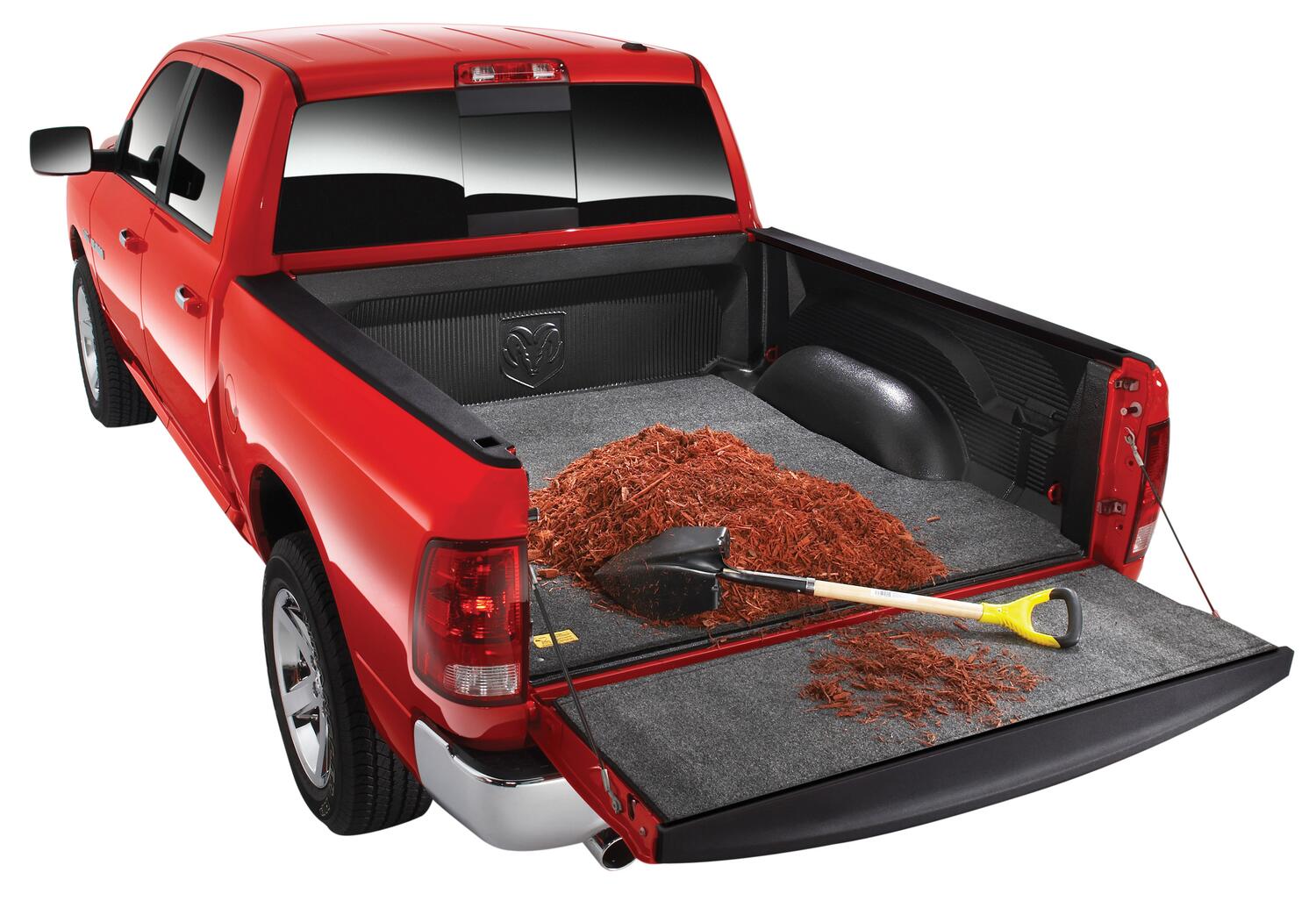 Bedmat For Drop-In Bedliner 2015-2025 Ford F-150 6'7 inch Bed 1/2 Inch Thick Installs Over Existing Plastic Drop In Bed Liner Charcoal BedRug