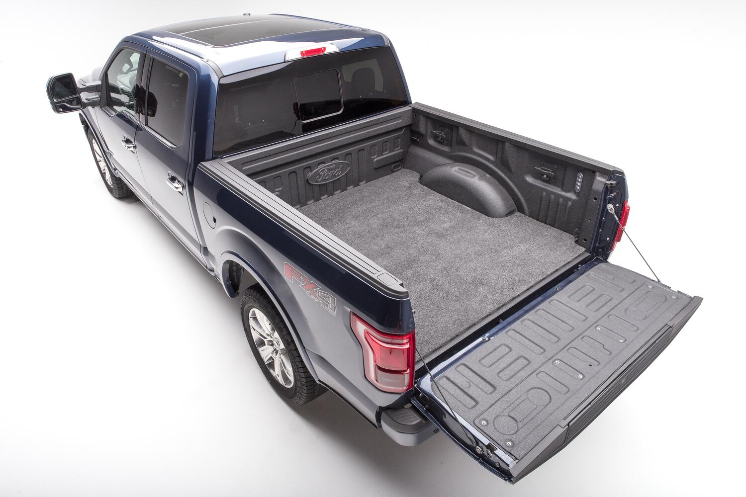 Bedmat For Spray-In Or No Bed Liner 2015-2026 Ford F-150 5'5 inch Bed 3/4 Inch Thick For Use w/Spray On Bed Liner And Non Liner Applications Charcoal BedRug