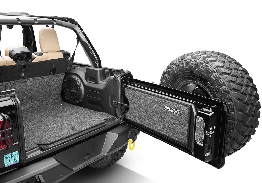 Jeep 18+ JL 4 Door 4 PC Rear Kit Without Gap Hider Charcoal BedRug