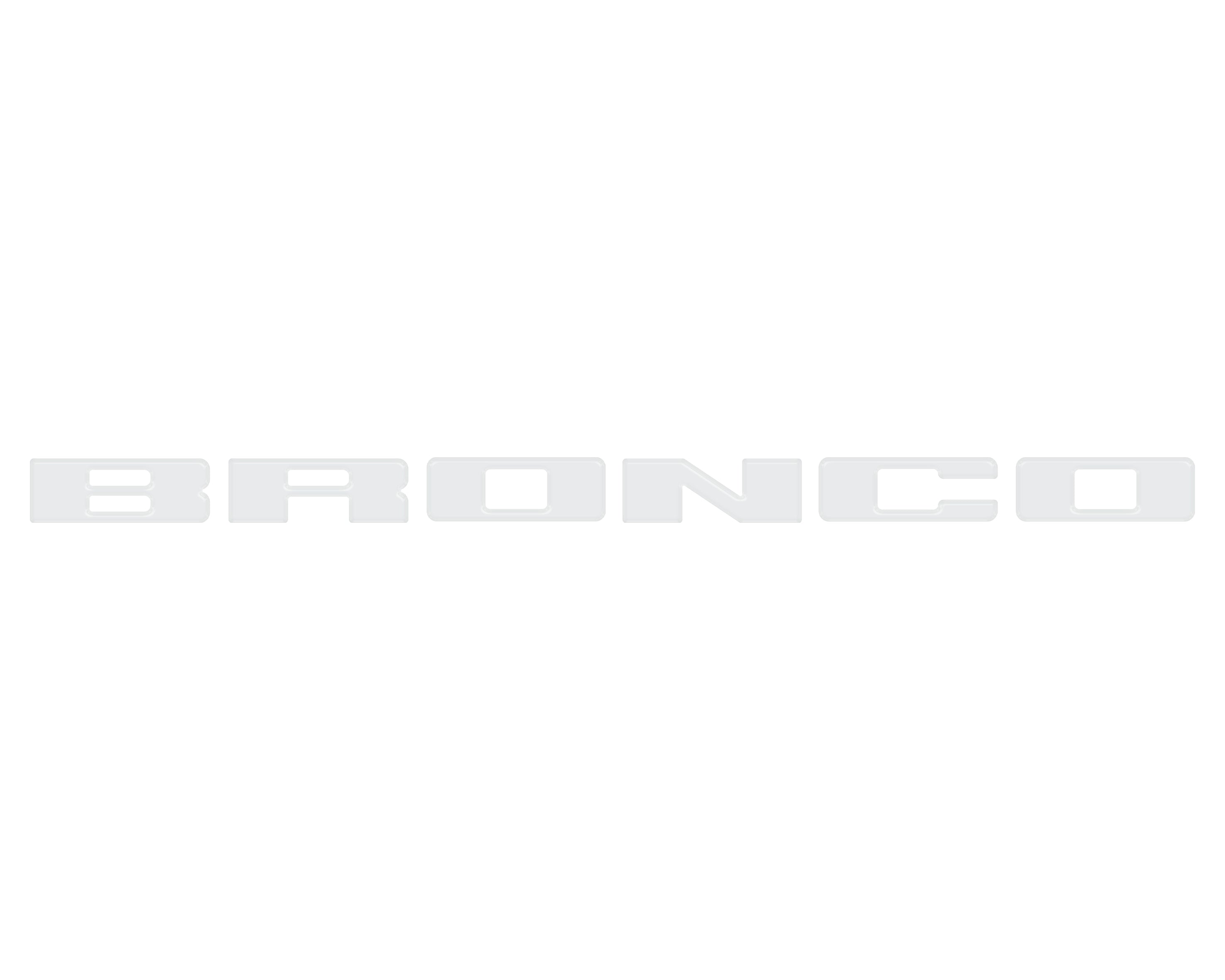 Front Grille Letters Overlays Fits 2021-2026 Ford Bronco Sport