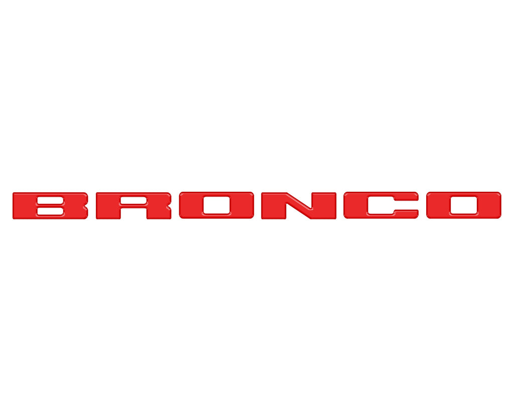 Front Grille Letters Overlays Fits 2021-2026 Ford Bronco Sport