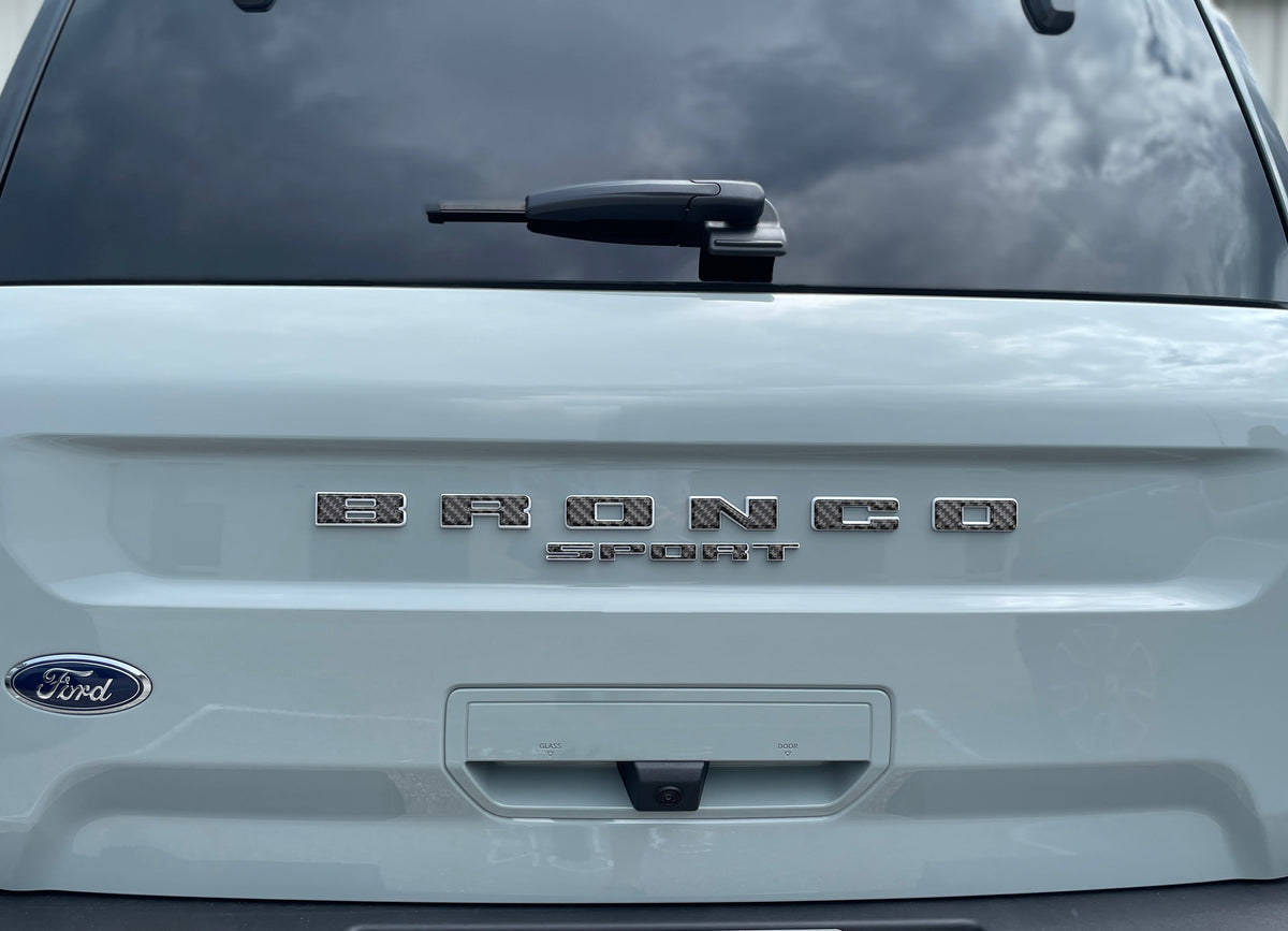 Rear Liftgate Letter Overlays Fits 2021-2026 Ford Bronco Sport