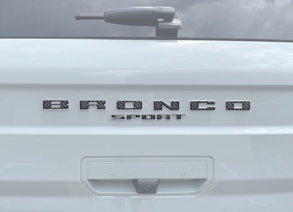 Rear Liftgate Letter Overlays Fits 2021-2026 Ford Bronco Sport