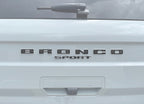 Rear Liftgate Letter Overlays Fits 2021-2026 Ford Bronco Sport