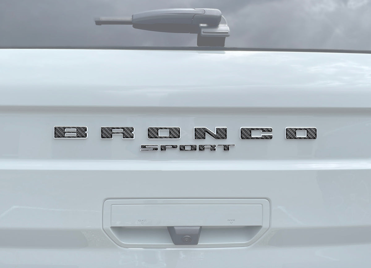 Rear Liftgate Letter Overlays Fits 2021-2026 Ford Bronco Sport