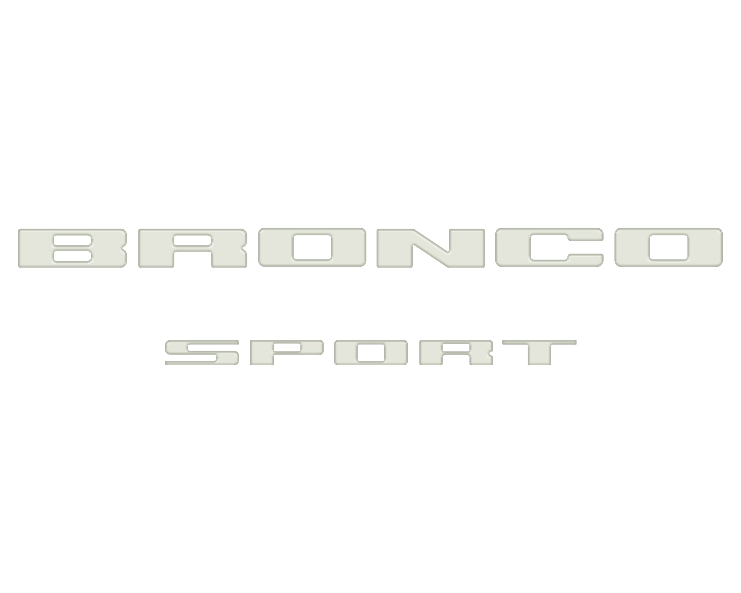 Rear Liftgate Letter Overlays Fits 2021-2026 Ford Bronco Sport