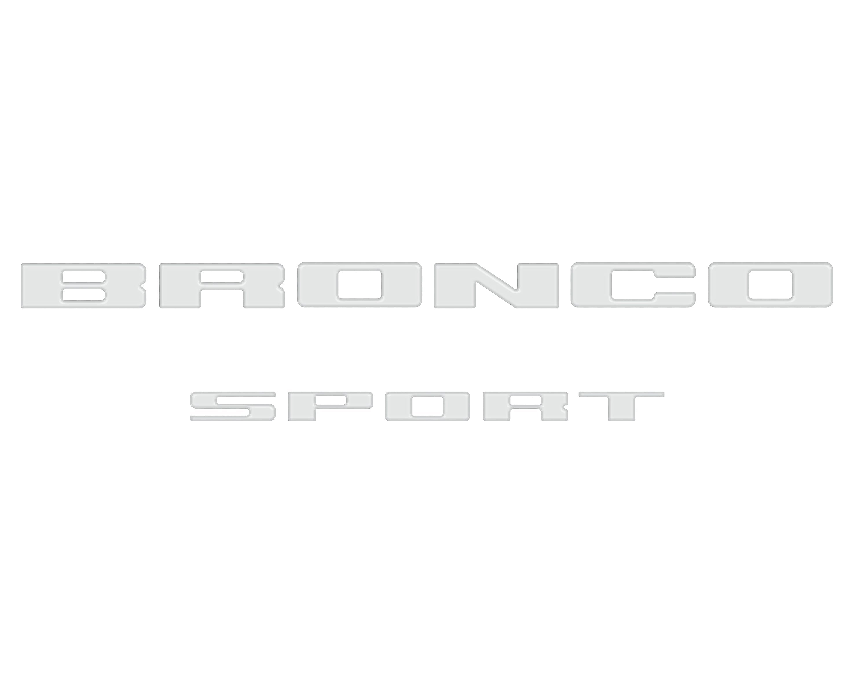 Rear Liftgate Letter Overlays Fits 2021-2026 Ford Bronco Sport