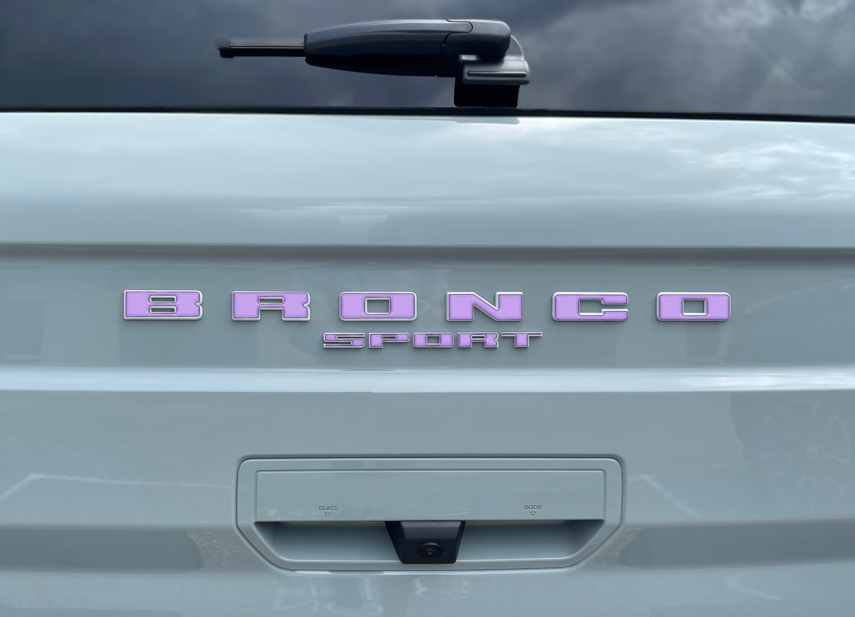 Rear Liftgate Letter Overlays Fits 2021-2026 Ford Bronco Sport