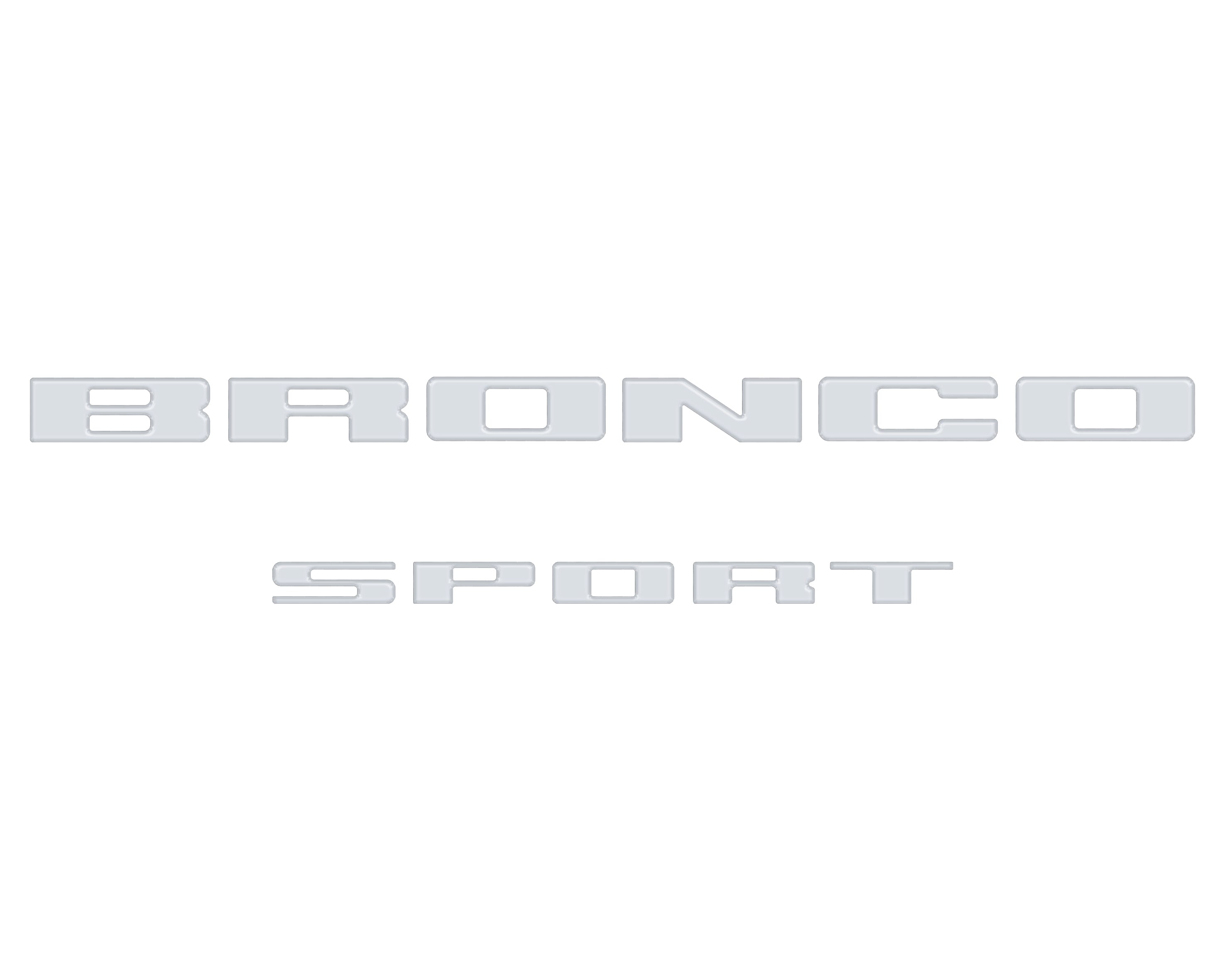 Rear Liftgate Letter Overlays Fits 2021-2026 Ford Bronco Sport