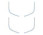 Door Speaker Accent Overlays Fits 2021-2024 Ford Bronco Sport