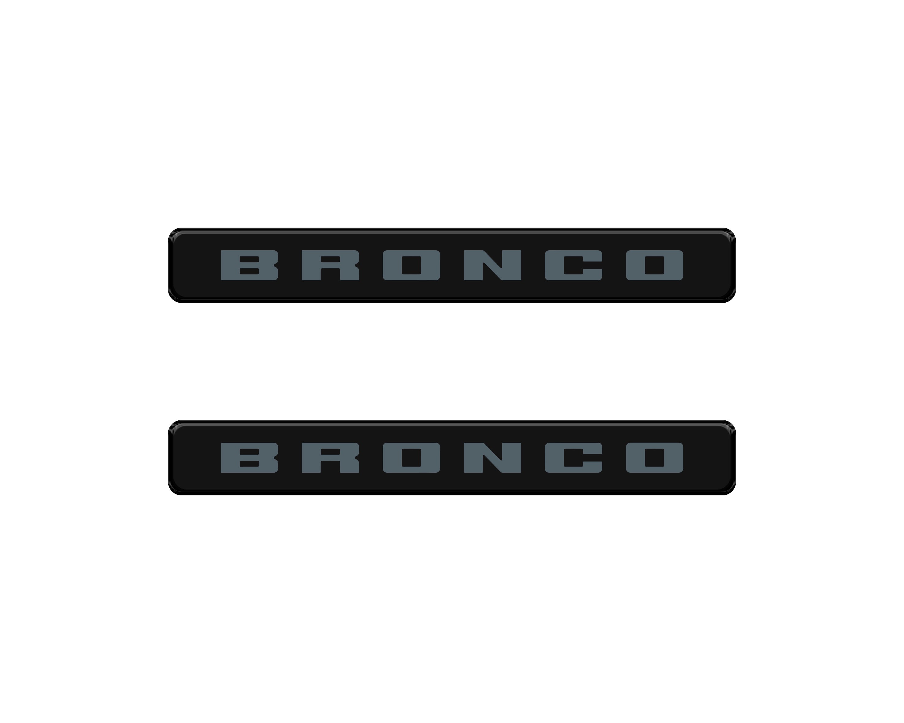 Bronco Logoed Door Sill Overlay Fits 2021-2026 Ford Bronco Sport