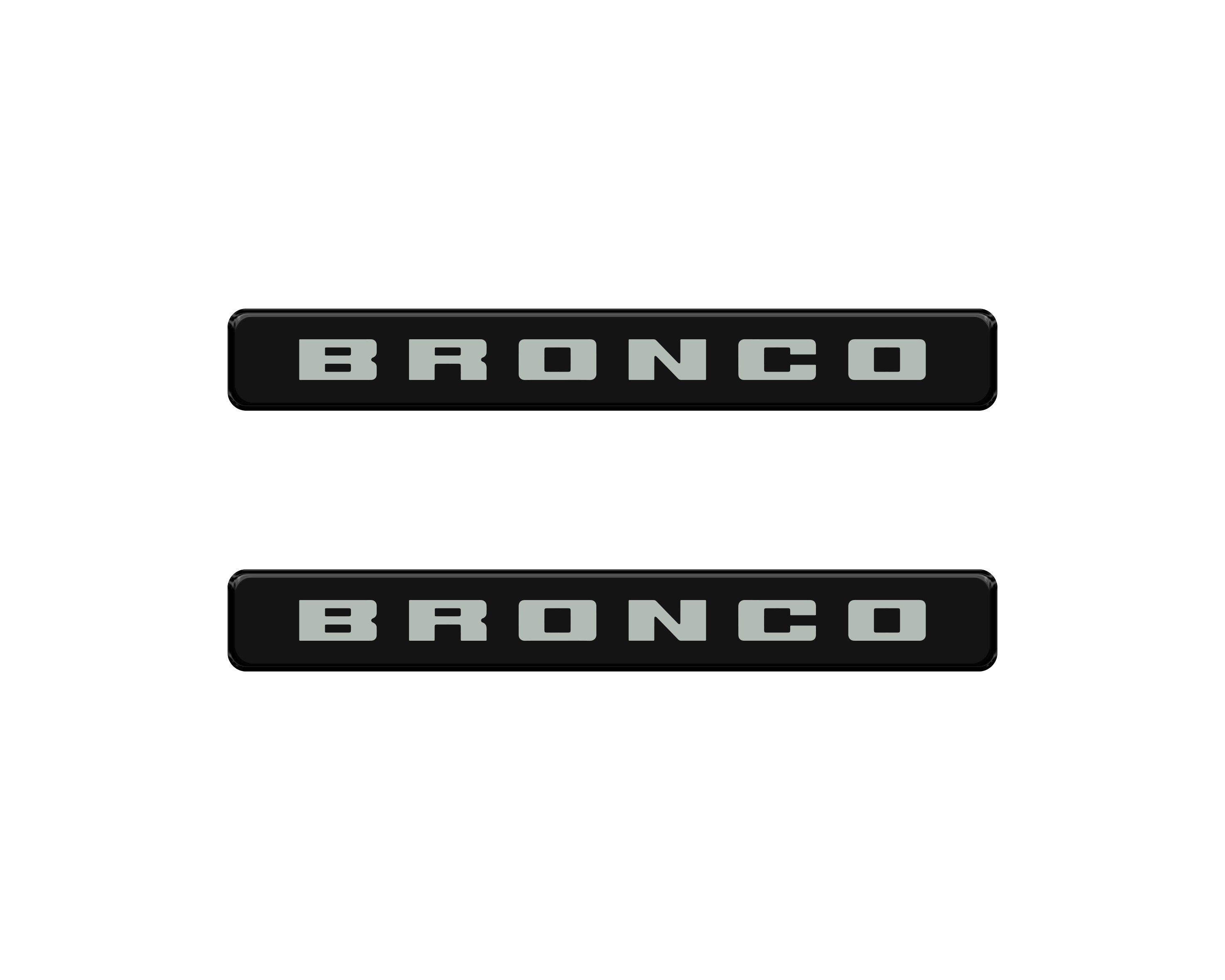 Bronco Logoed Door Sill Overlay Fits 2021-2026 Ford Bronco Sport