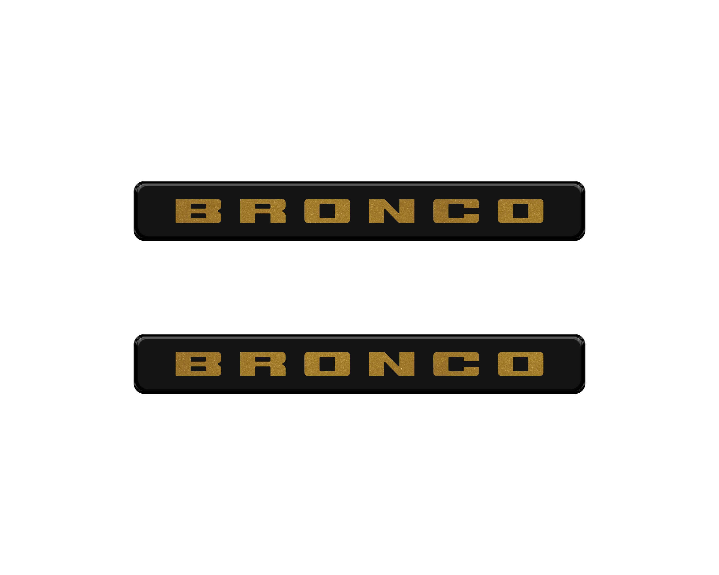 Bronco Logoed Door Sill Overlay Fits 2021-2026 Ford Bronco Sport