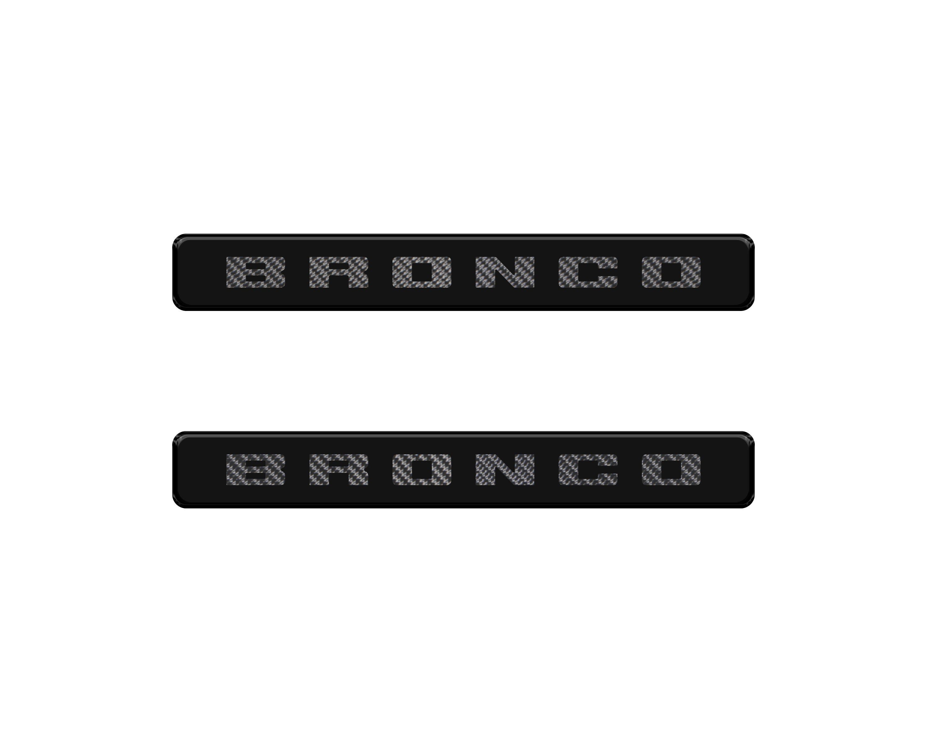 Bronco Logoed Door Sill Overlay Fits 2021-2026 Ford Bronco Sport