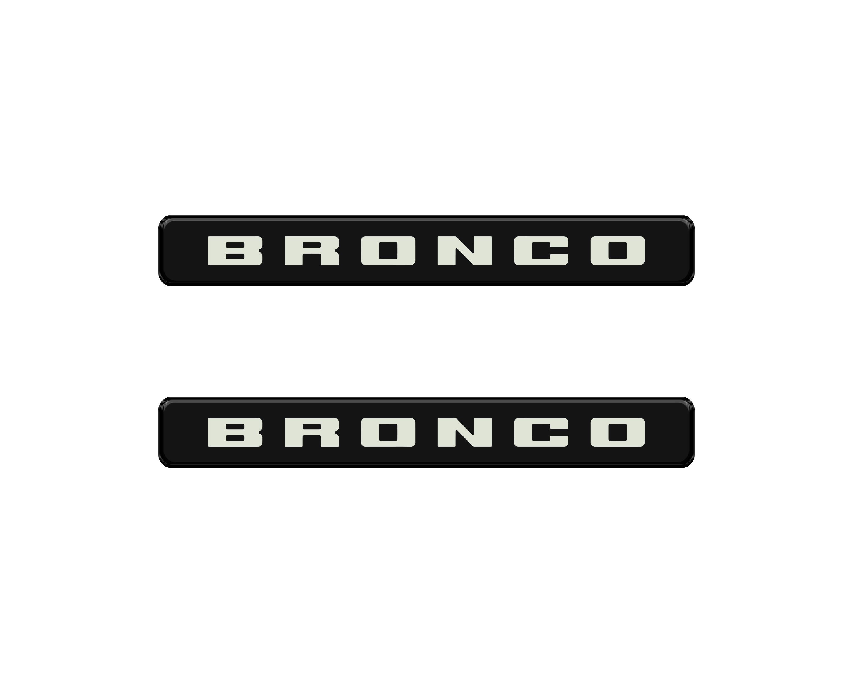 Bronco Logoed Door Sill Overlay Fits 2021-2026 Ford Bronco Sport