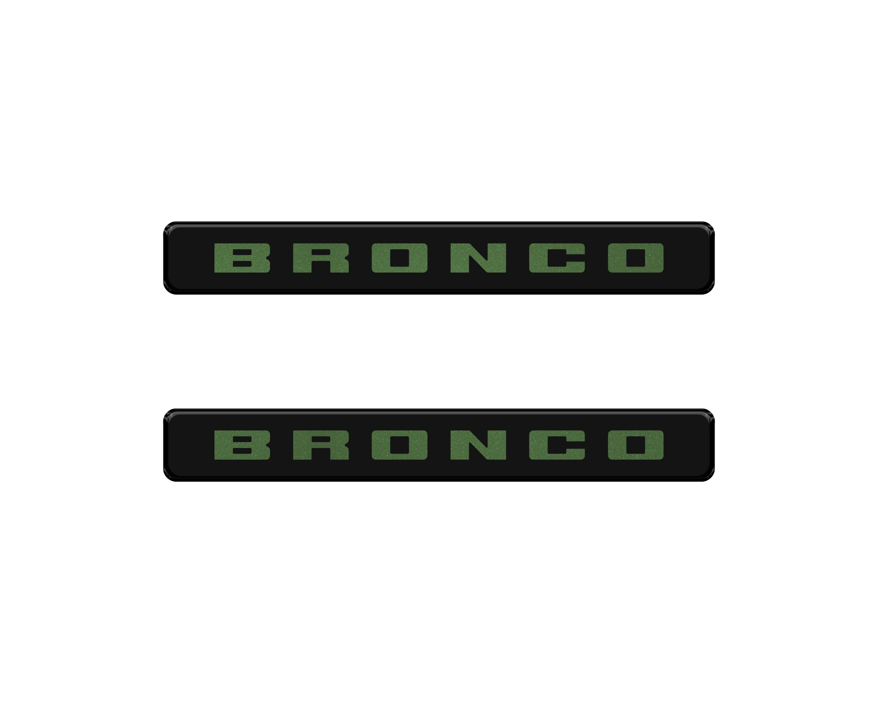 Bronco Logoed Door Sill Overlay Fits 2021-2026 Ford Bronco Sport
