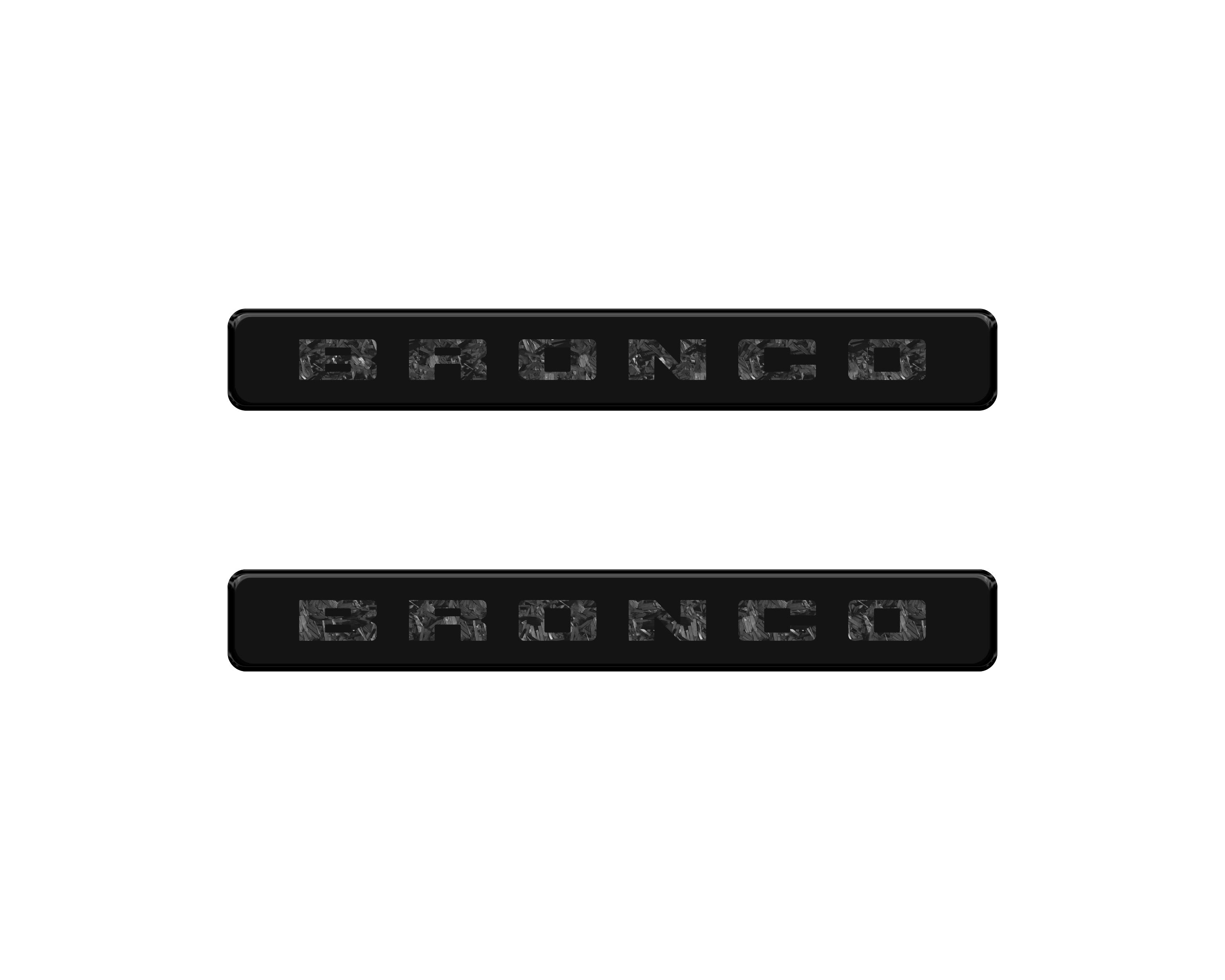Bronco Logoed Door Sill Overlay Fits 2021-2026 Ford Bronco Sport