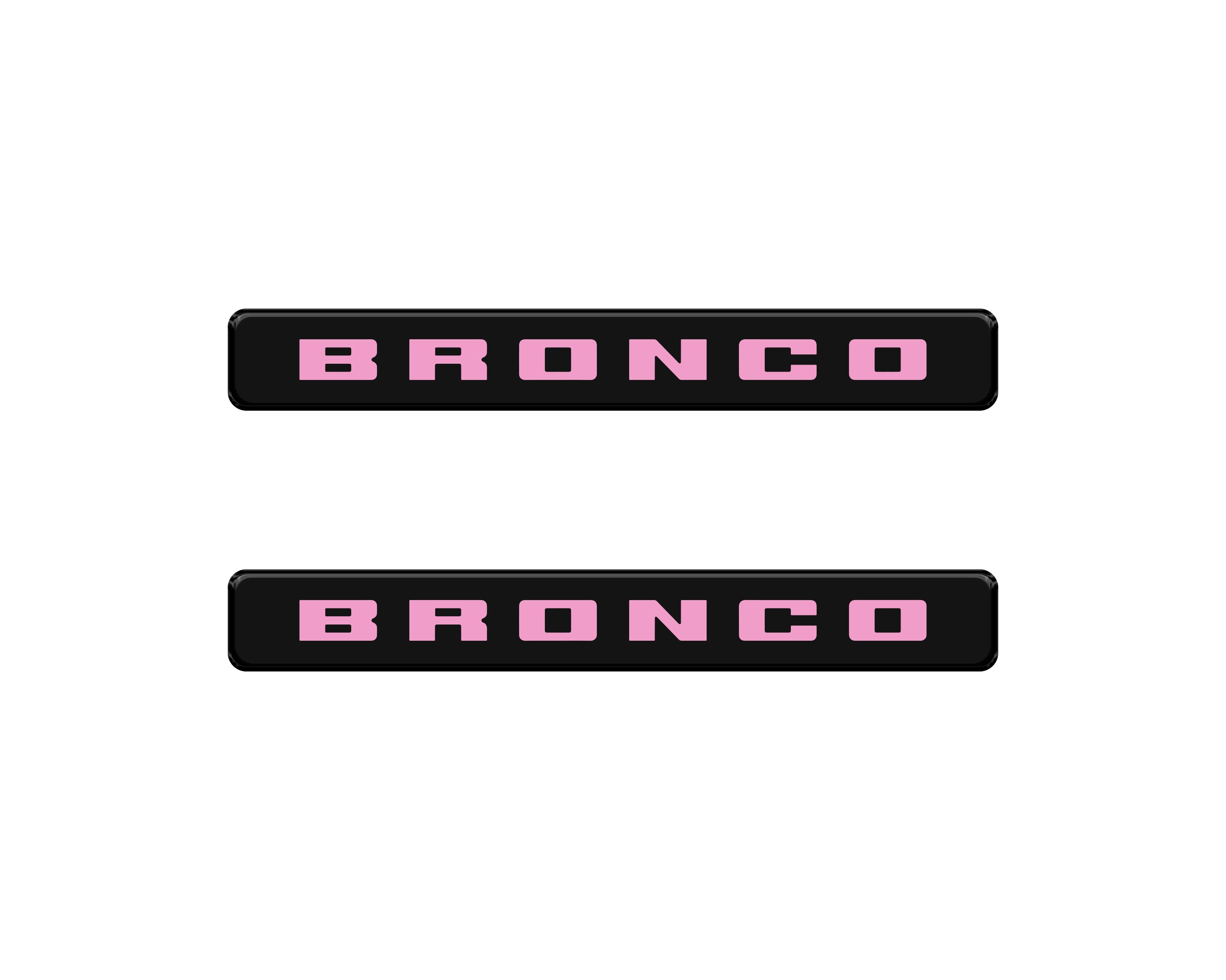 Bronco Logoed Door Sill Overlay Fits 2021-2026 Ford Bronco Sport