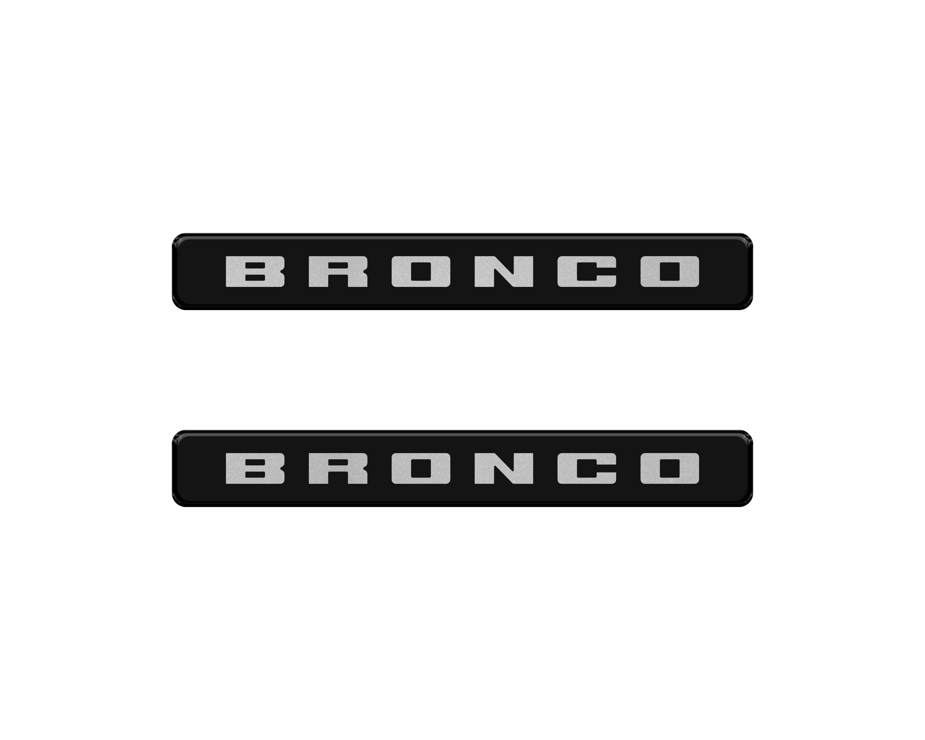 Bronco Logoed Door Sill Overlay Fits 2021-2026 Ford Bronco Sport