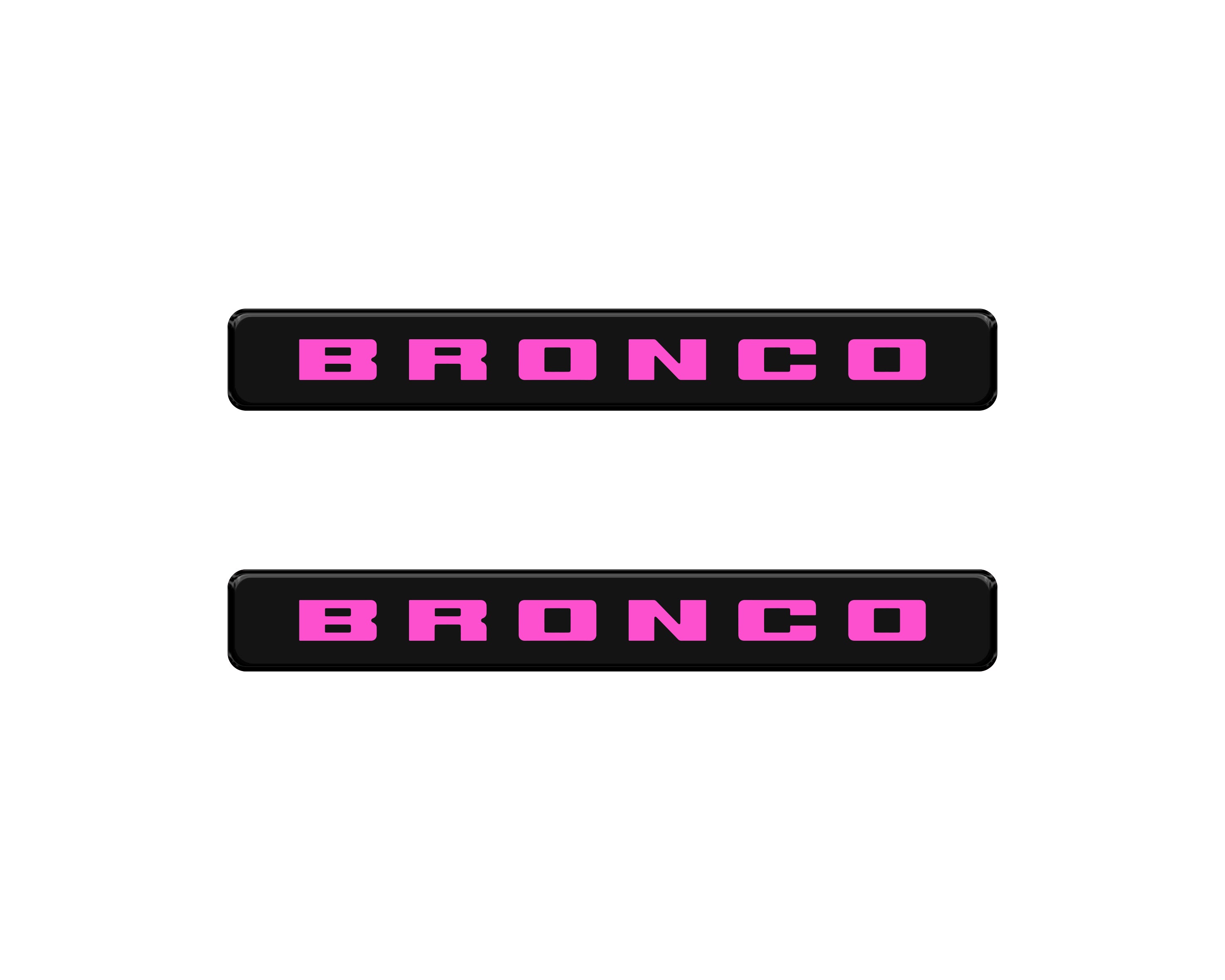 Bronco Logoed Door Sill Overlay Fits 2021-2026 Ford Bronco Sport
