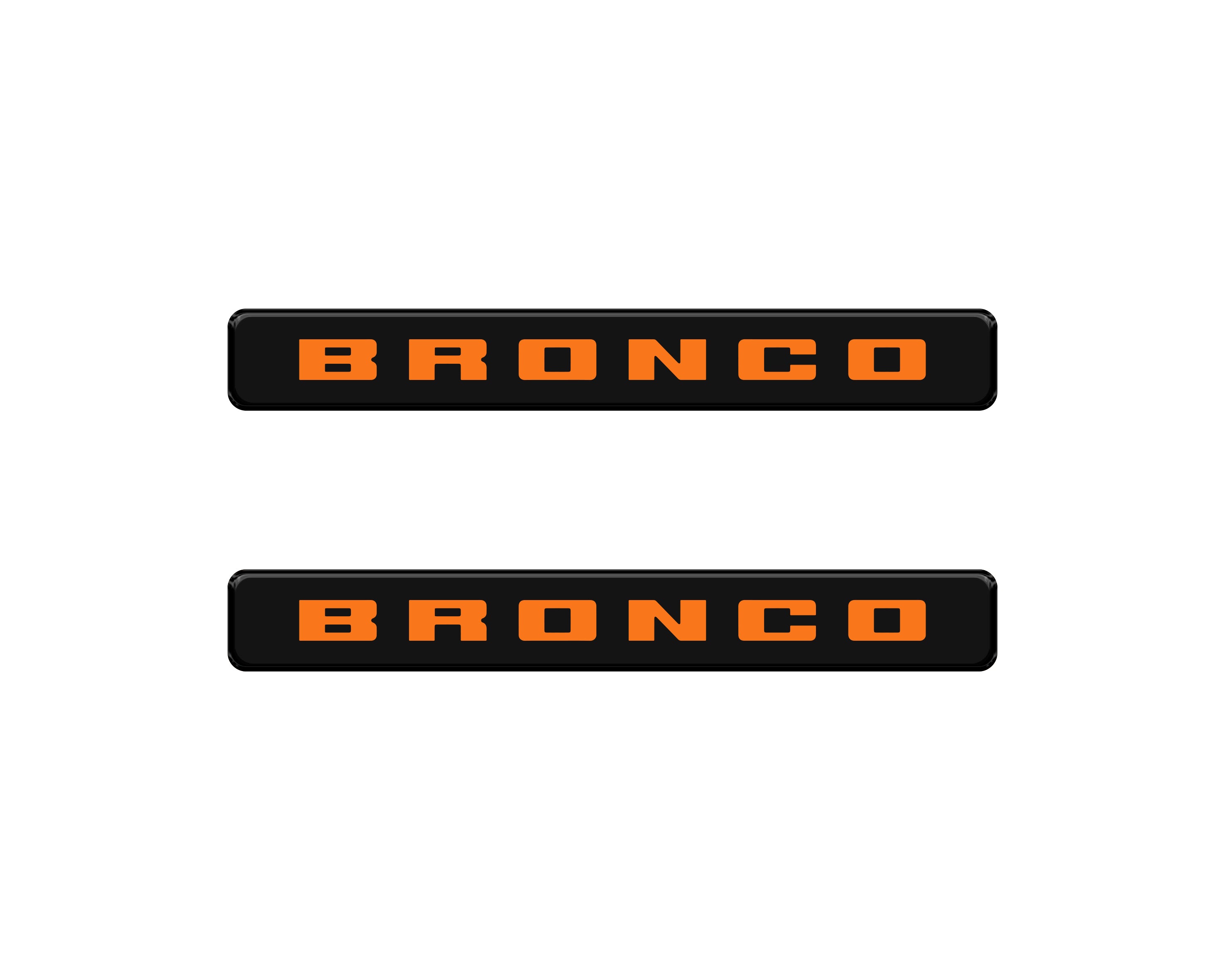 Bronco Logoed Door Sill Overlay Fits 2021-2026 Ford Bronco Sport