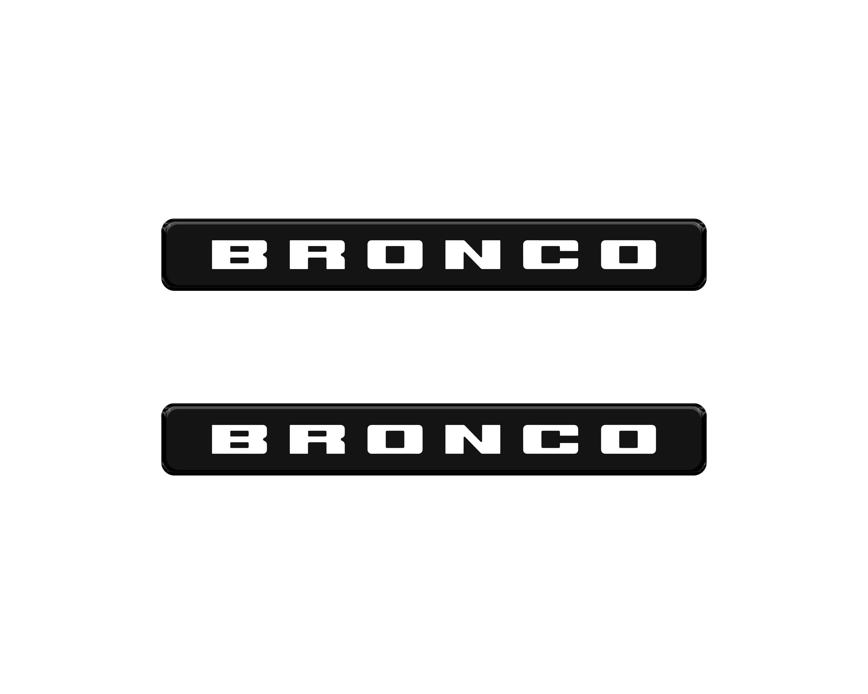 Bronco Logoed Door Sill Overlay Fits 2021-2026 Ford Bronco Sport
