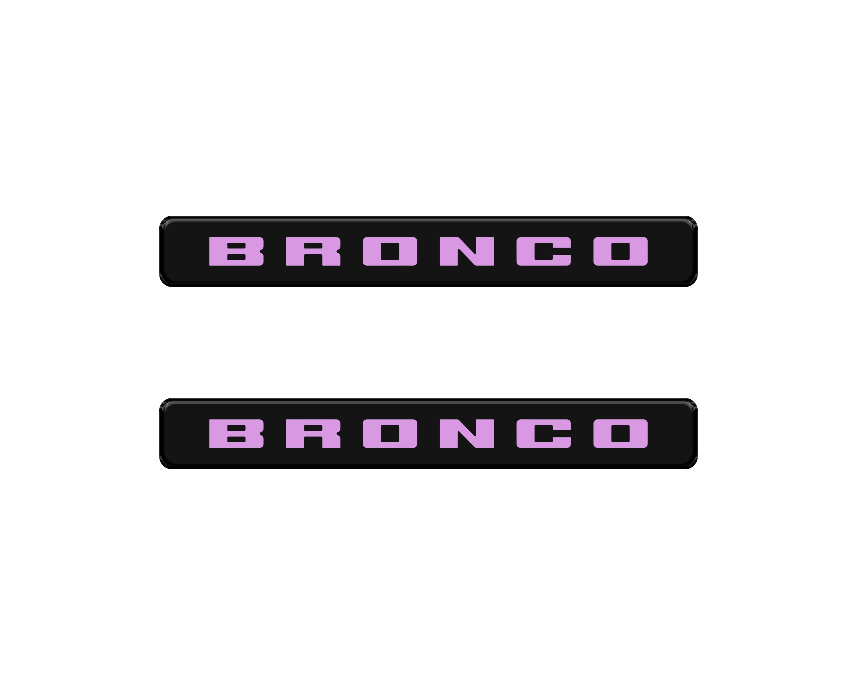 Bronco Logoed Door Sill Overlay Fits 2021-2026 Ford Bronco Sport