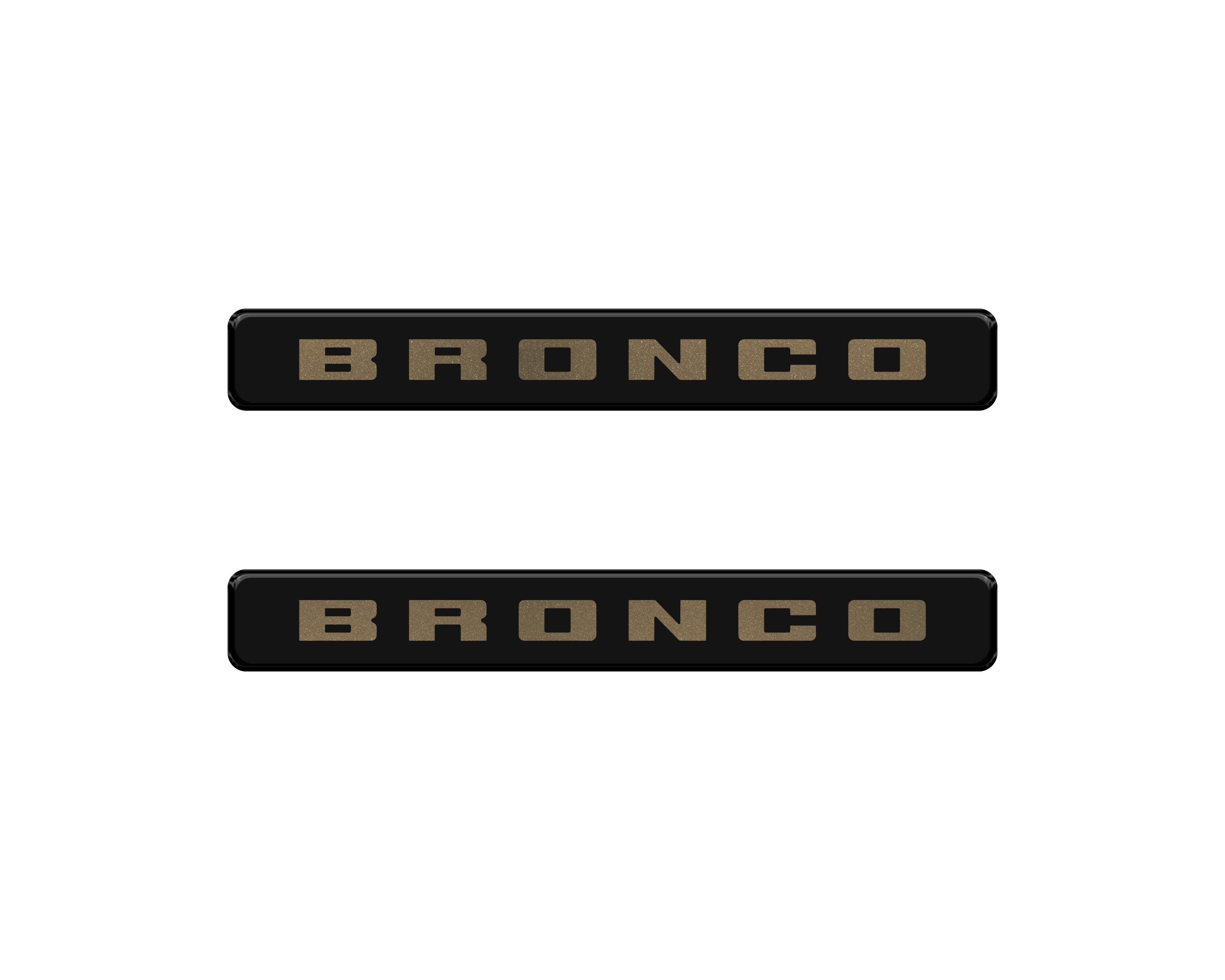 Bronco Logoed Door Sill Overlay Fits 2021-2026 Ford Bronco Sport