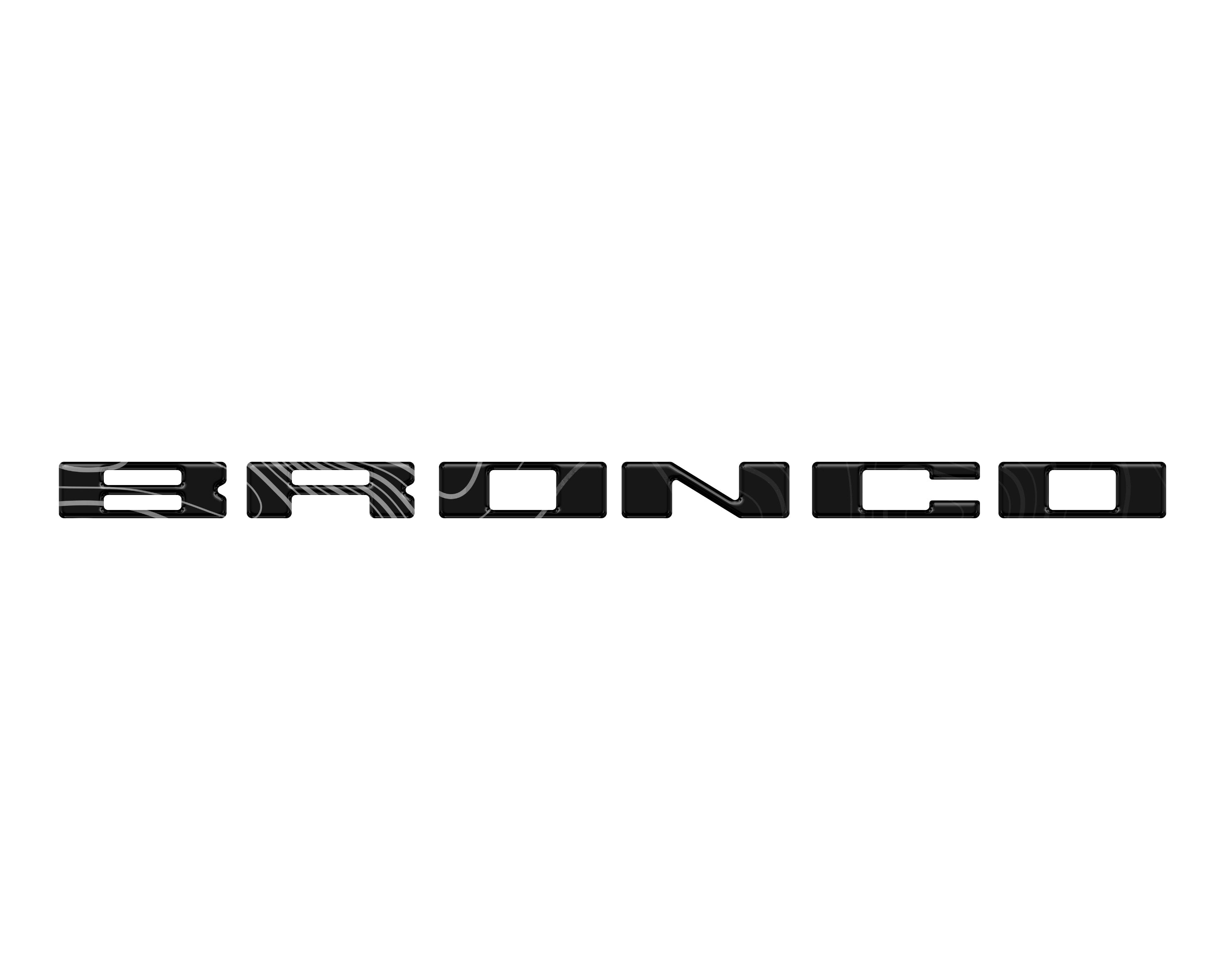 Glove Box Letters Inserts Fits 2021-2026 Ford Bronco