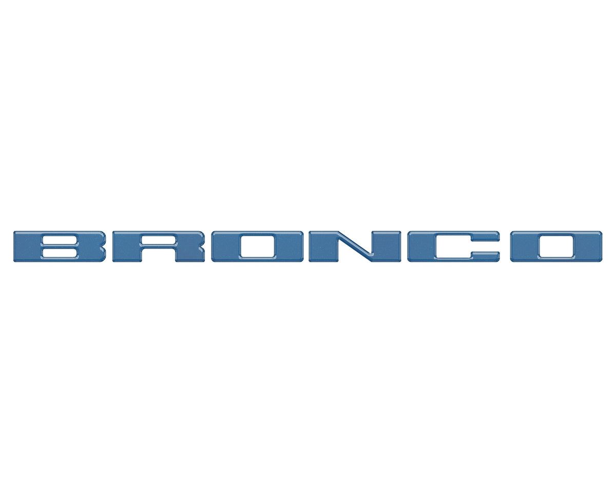 Front Grille Letter Overlays Fits 2021-2026 Ford Bronco