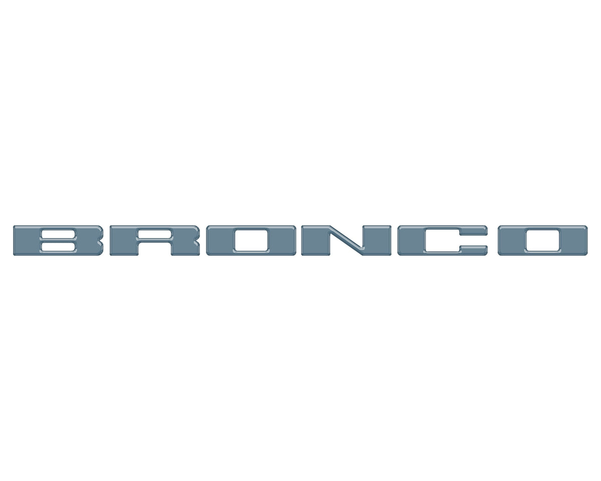 Front Grille Letter Overlays Fits 2021-2026 Ford Bronco