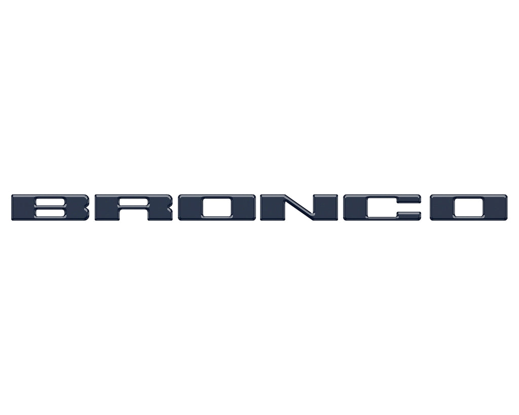Front Grille Letter Overlays Fits 2021-2026 Ford Bronco