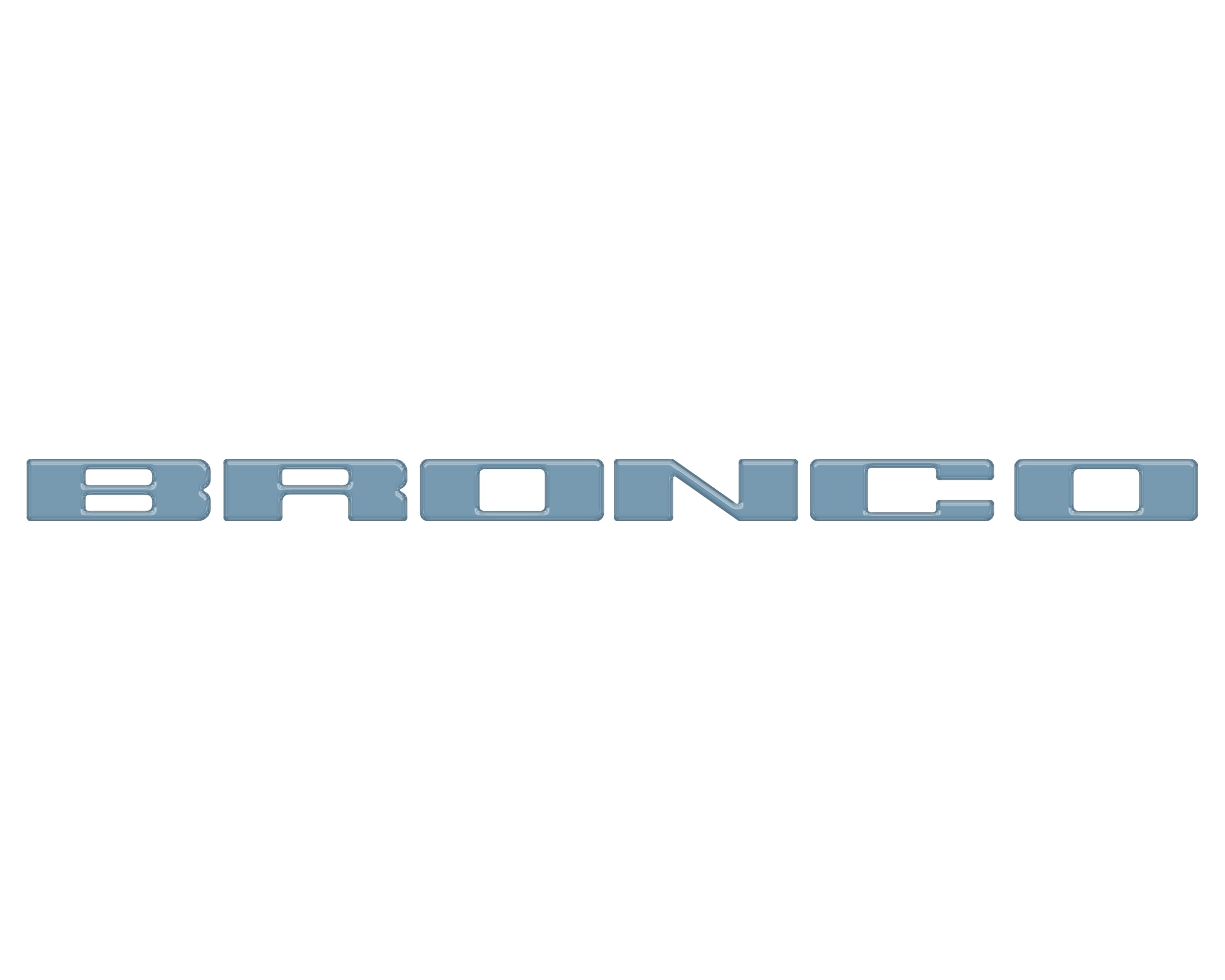 Front Grille Letter Overlays Fits 2021-2026 Ford Bronco