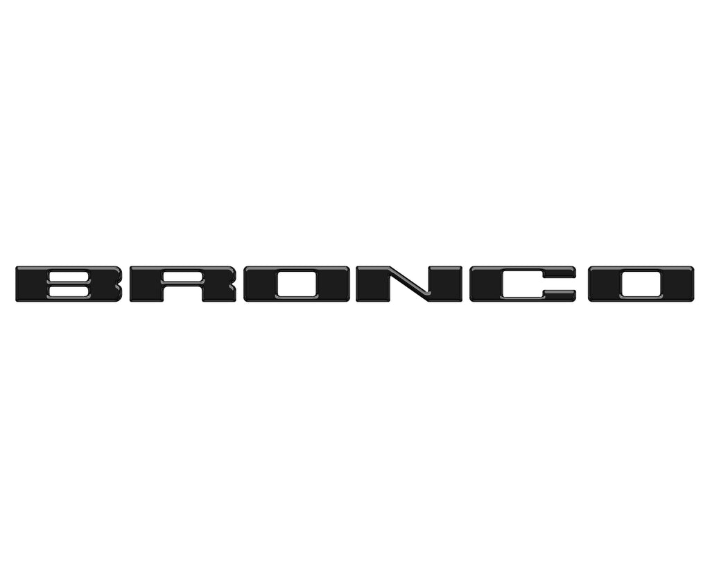 Front Grille Letter Overlays Fits 2021-2026 Ford Bronco