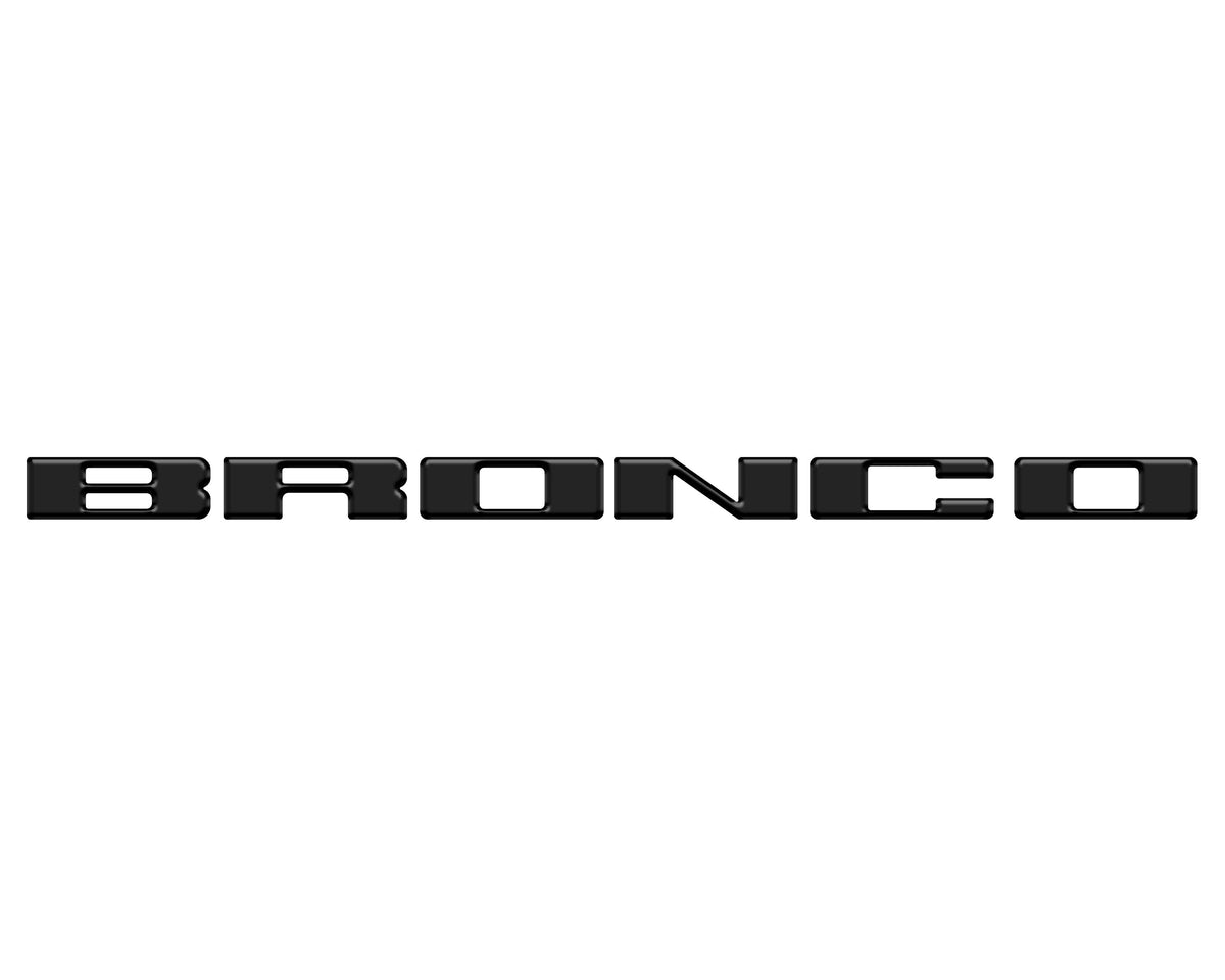 Front Grille Letter Overlays Fits 2021-2026 Ford Bronco