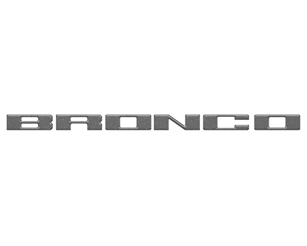 Front Grille Letter Overlays Fits 2021-2026 Ford Bronco