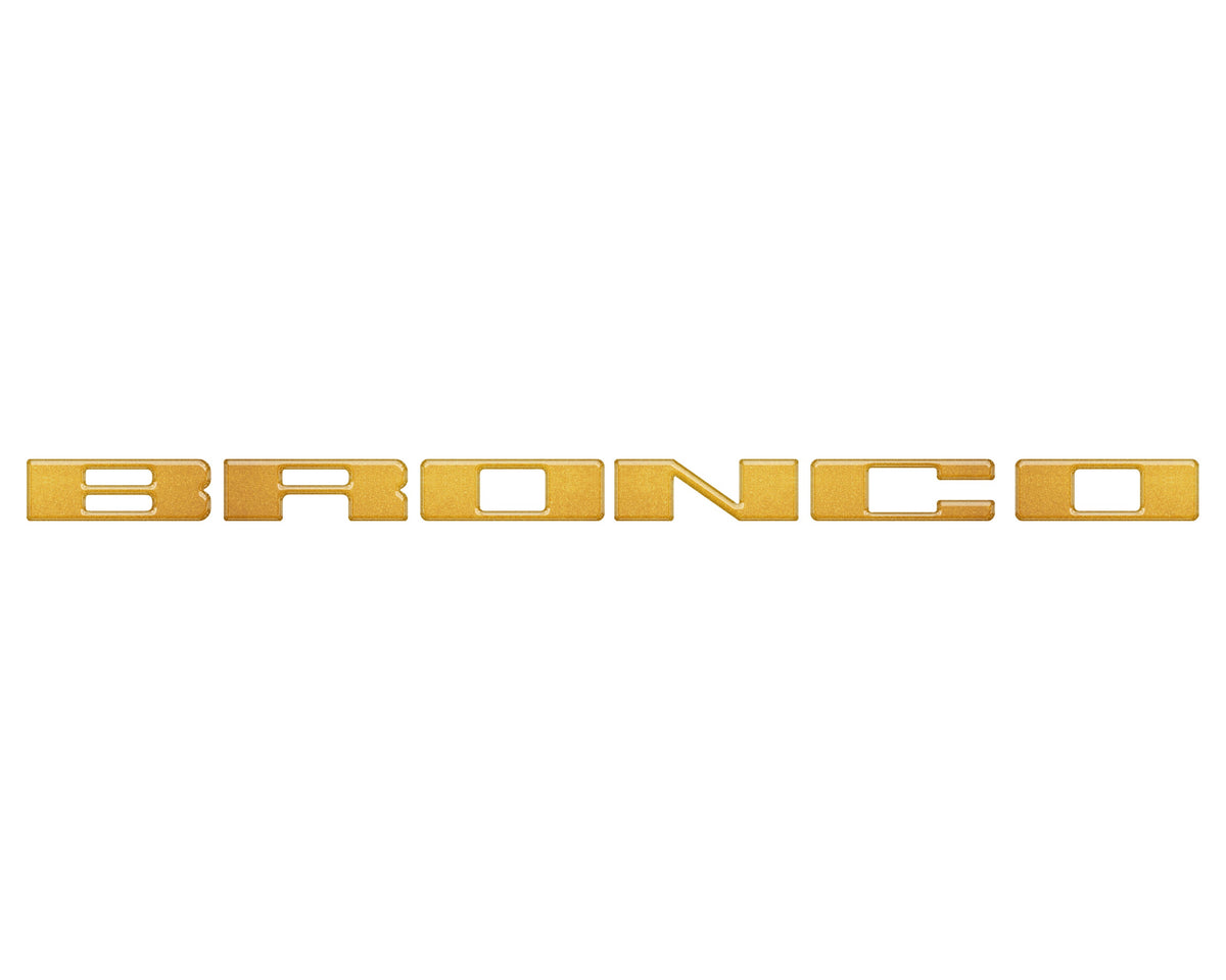 Front Grille Letter Overlays Fits 2021-2026 Ford Bronco