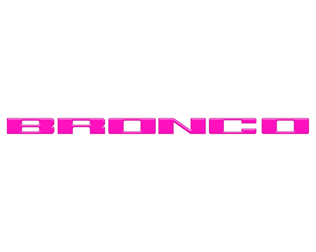 Front Grille Letter Overlays Fits 2021-2026 Ford Bronco