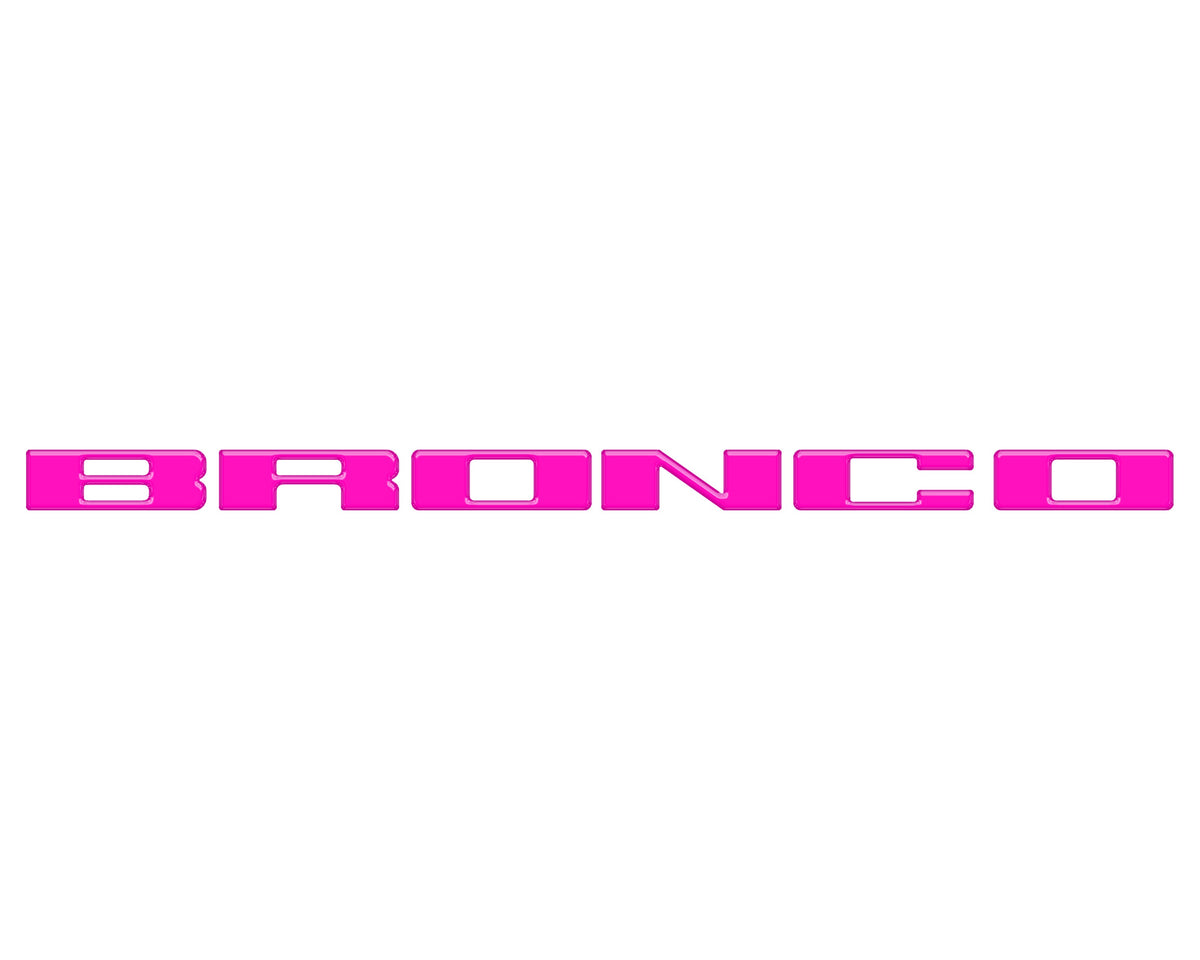 Front Grille Letter Overlays Fits 2021-2026 Ford Bronco