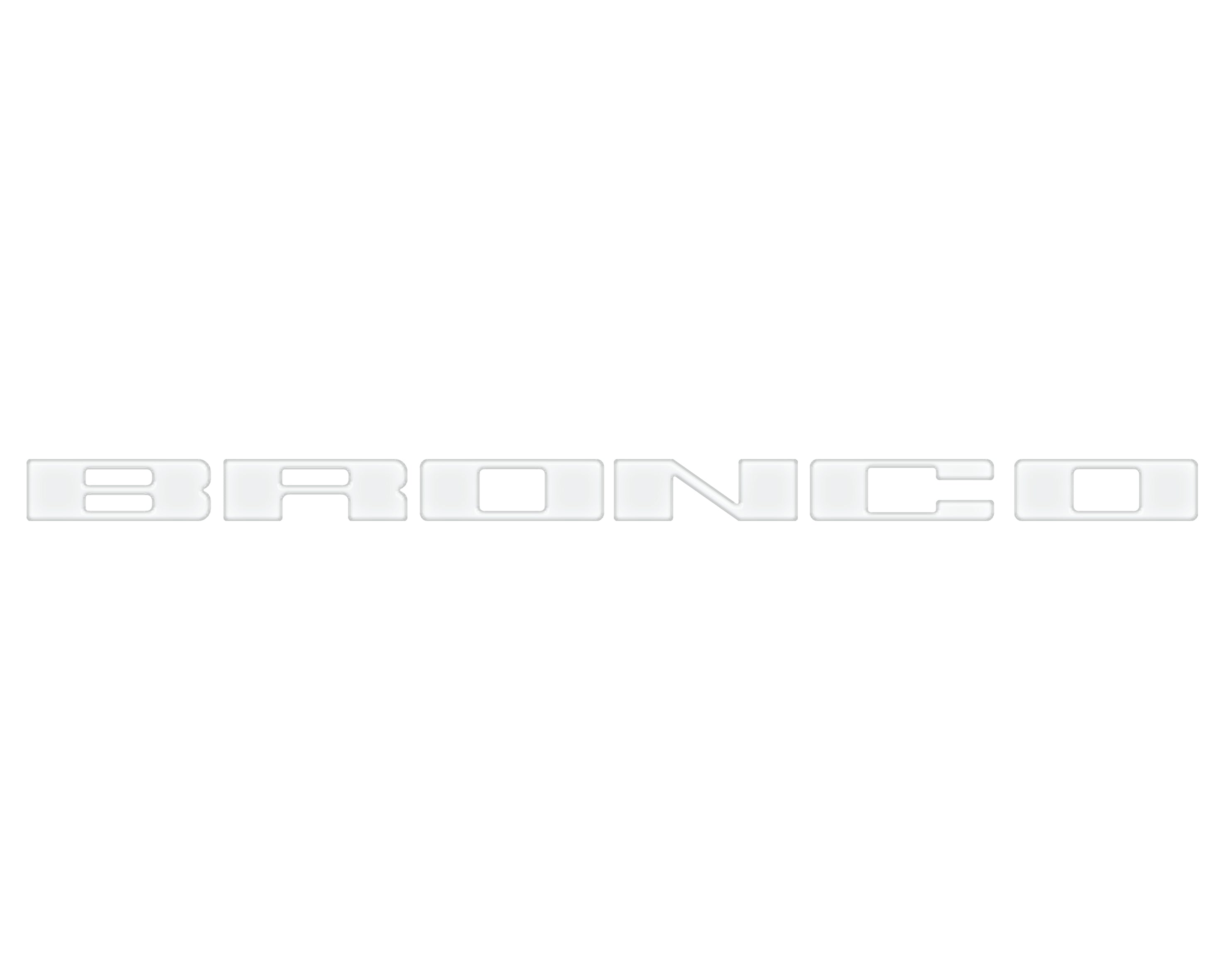 Front Grille Letter Overlays Fits 2021-2026 Ford Bronco