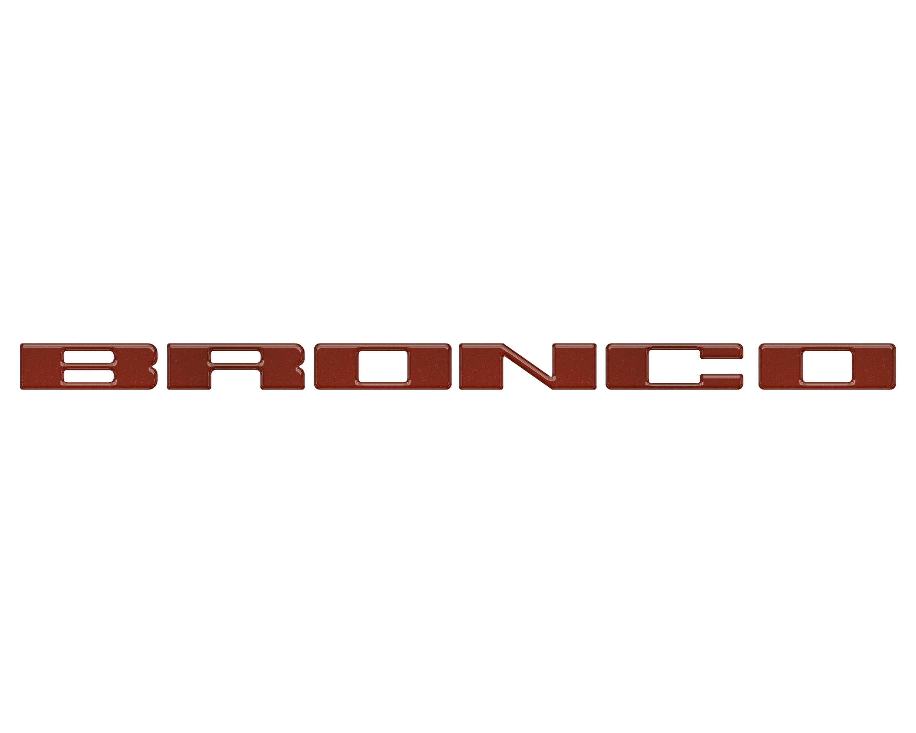 Front Grille Letter Overlays Fits 2021-2026 Ford Bronco