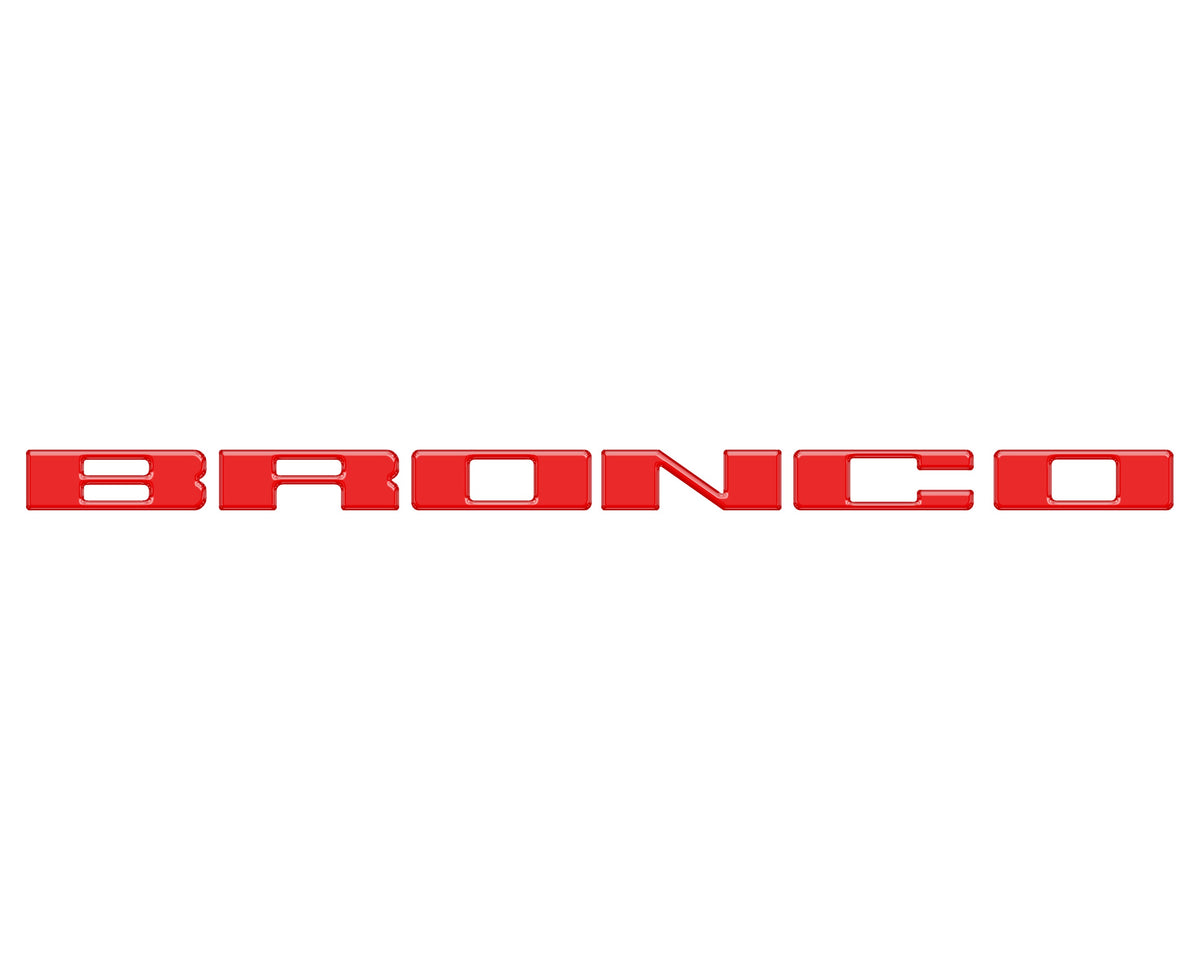 Front Grille Letter Overlays Fits 2021-2026 Ford Bronco