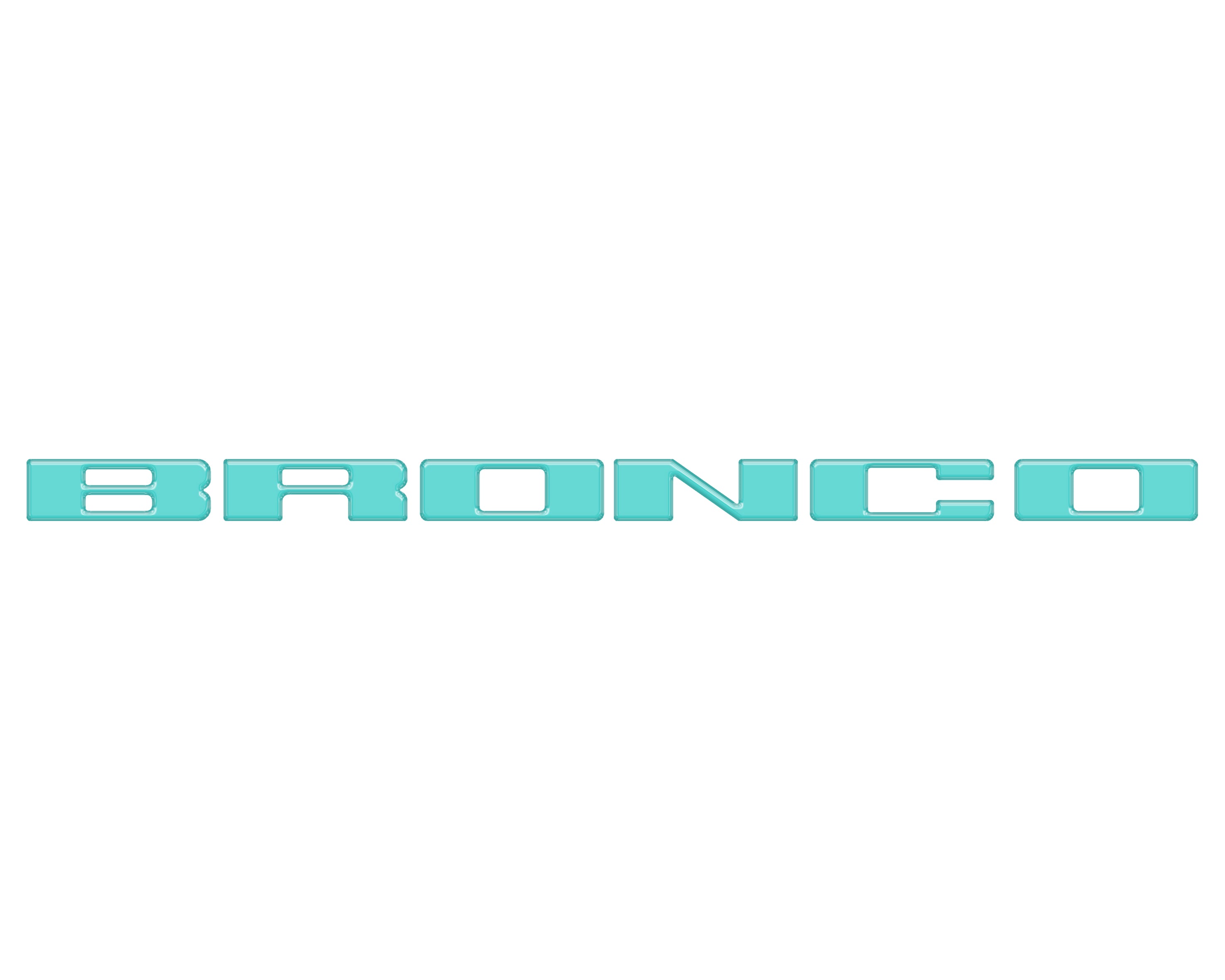 Front Grille Letter Overlays Fits 2021-2026 Ford Bronco
