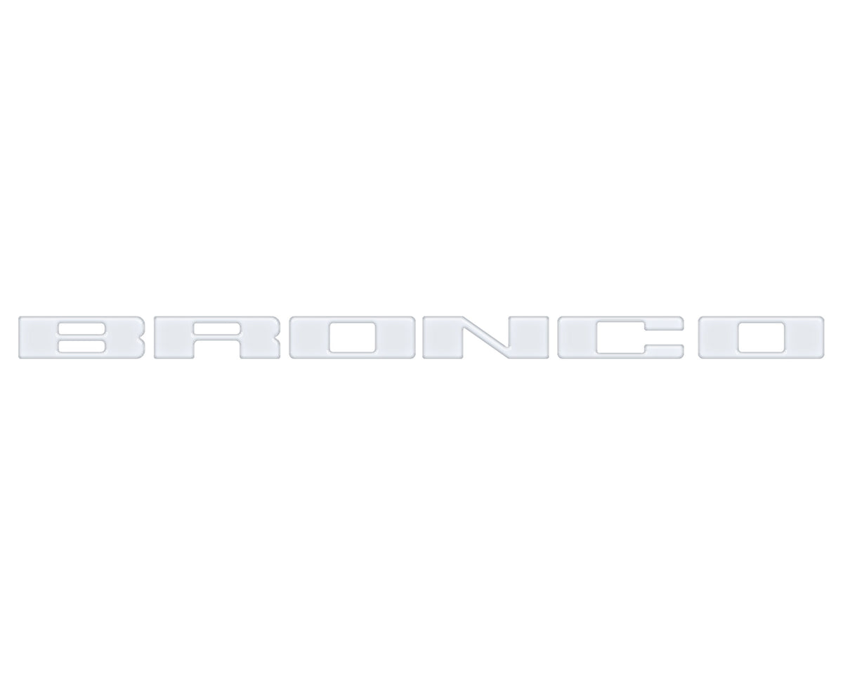 Front Grille Letter Overlays Fits 2021-2026 Ford Bronco